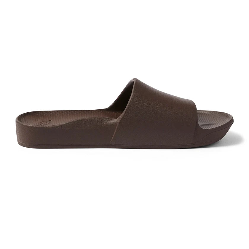 Arch Support Slides - Classic - Brown - Soft Step Sandals