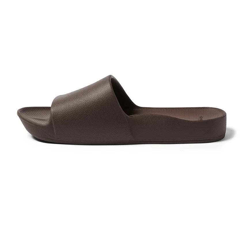 Arch Support Slides - Classic - Brown - Soft Step Sandals