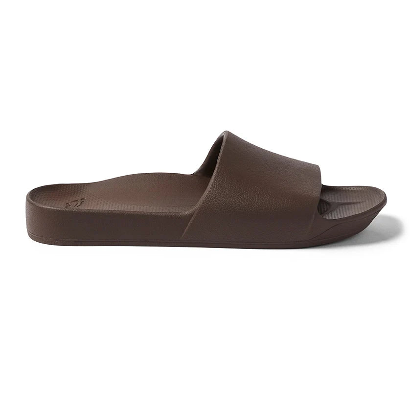 Arch Support Slides - Classic - Brown - Soft Step Sandals