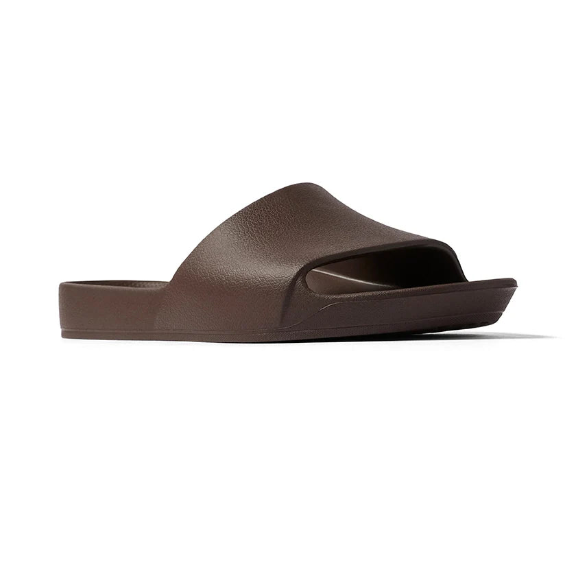 Arch Support Slides - Classic - Brown - Soft Step Sandals