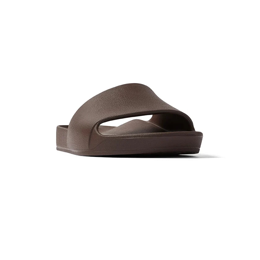 Arch Support Slides - Classic - Brown - Soft Step Sandals