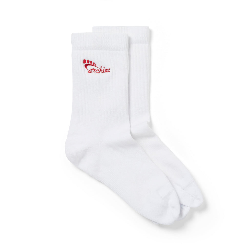 Performance Toe Socks - White - Fresh Cushion Slides