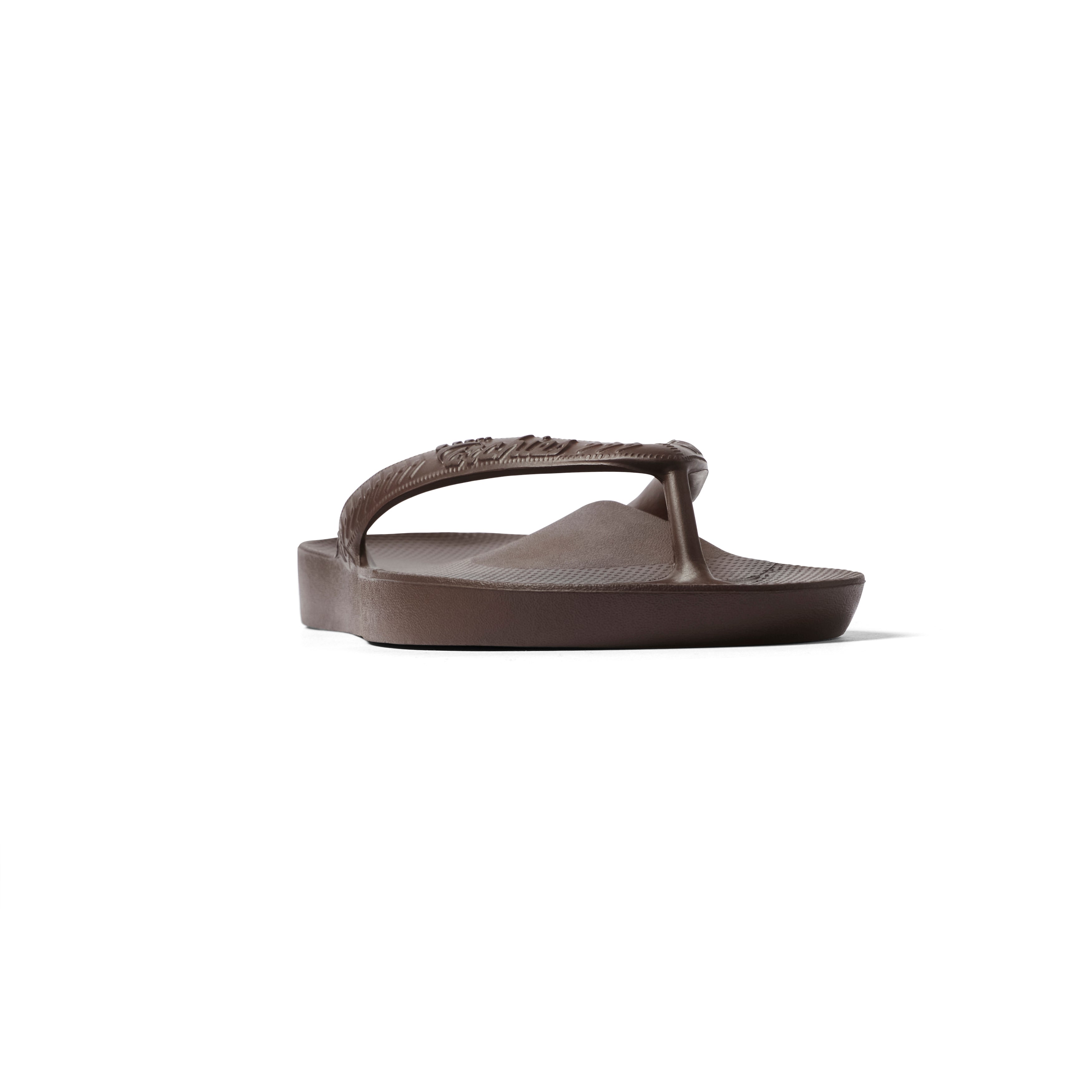 Arch Support Flip Flops - Classic - Brown - Easy Wear Support Slides