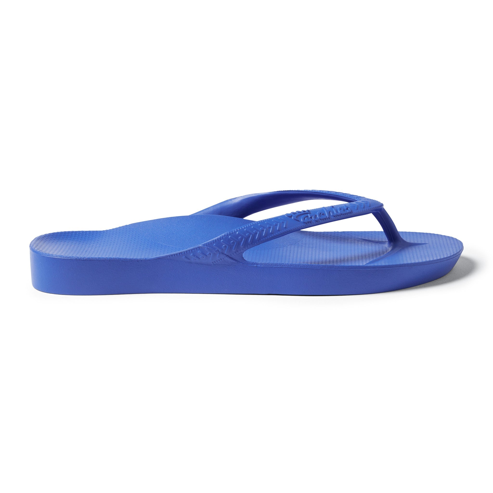 Arch Support Flip Flops - Classic - Royal Blue - Cushioned Slip On Sandals