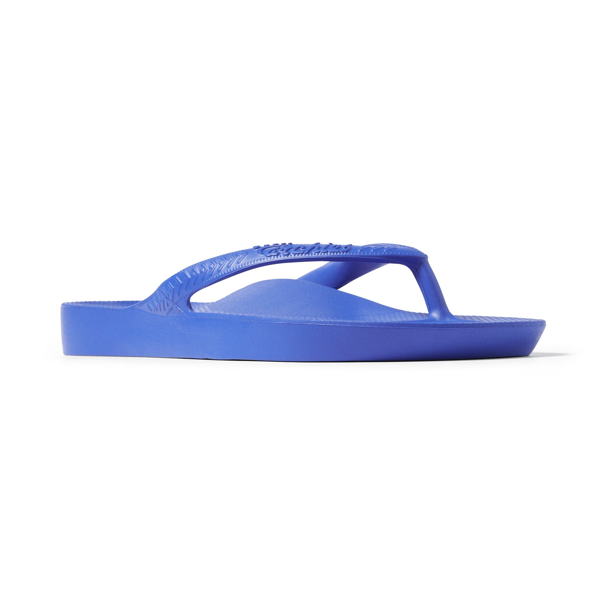 Arch Support Flip Flops - Classic - Royal Blue - Cushioned Slip On Sandals