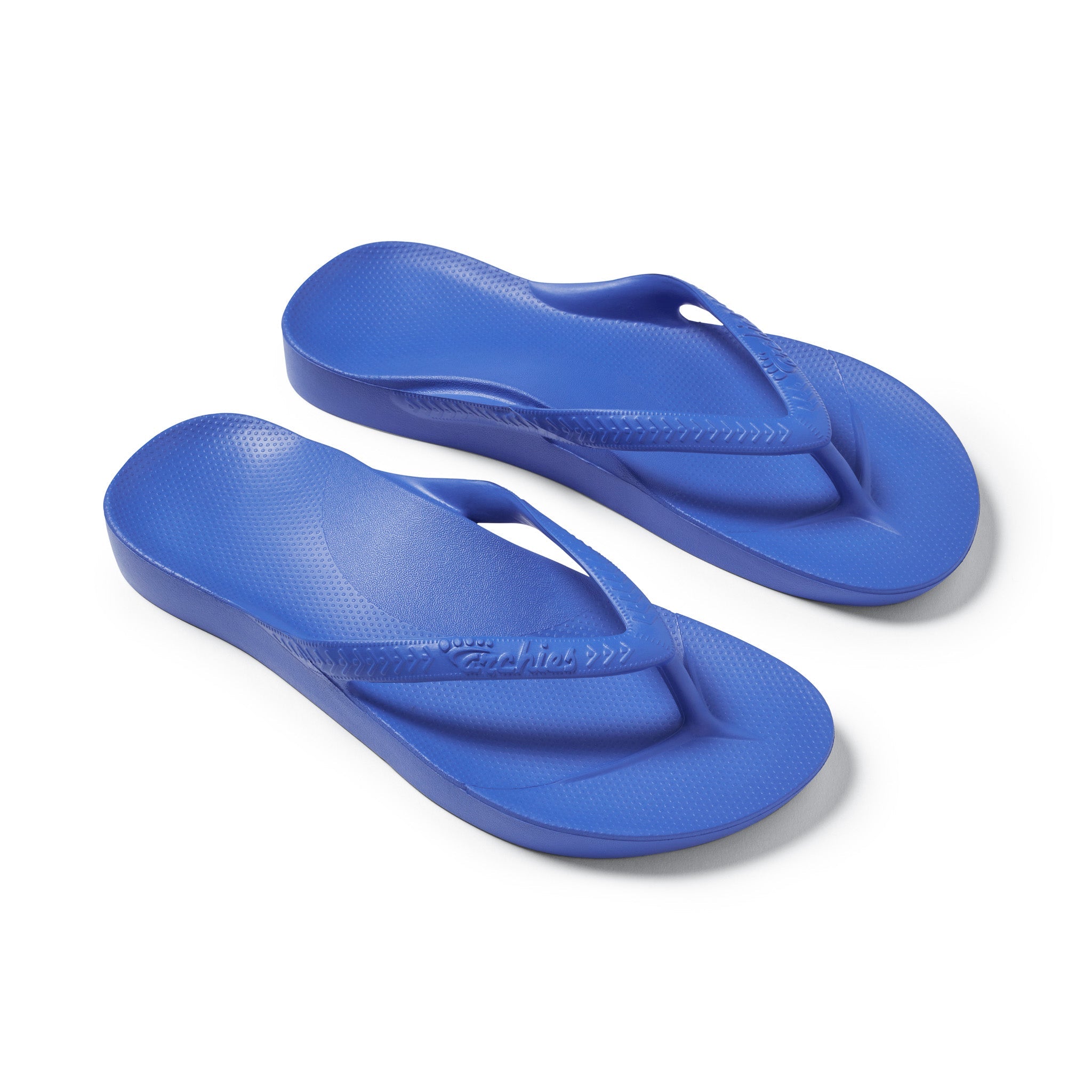 Arch Support Flip Flops - Classic - Royal Blue - Cushioned Slip On Sandals