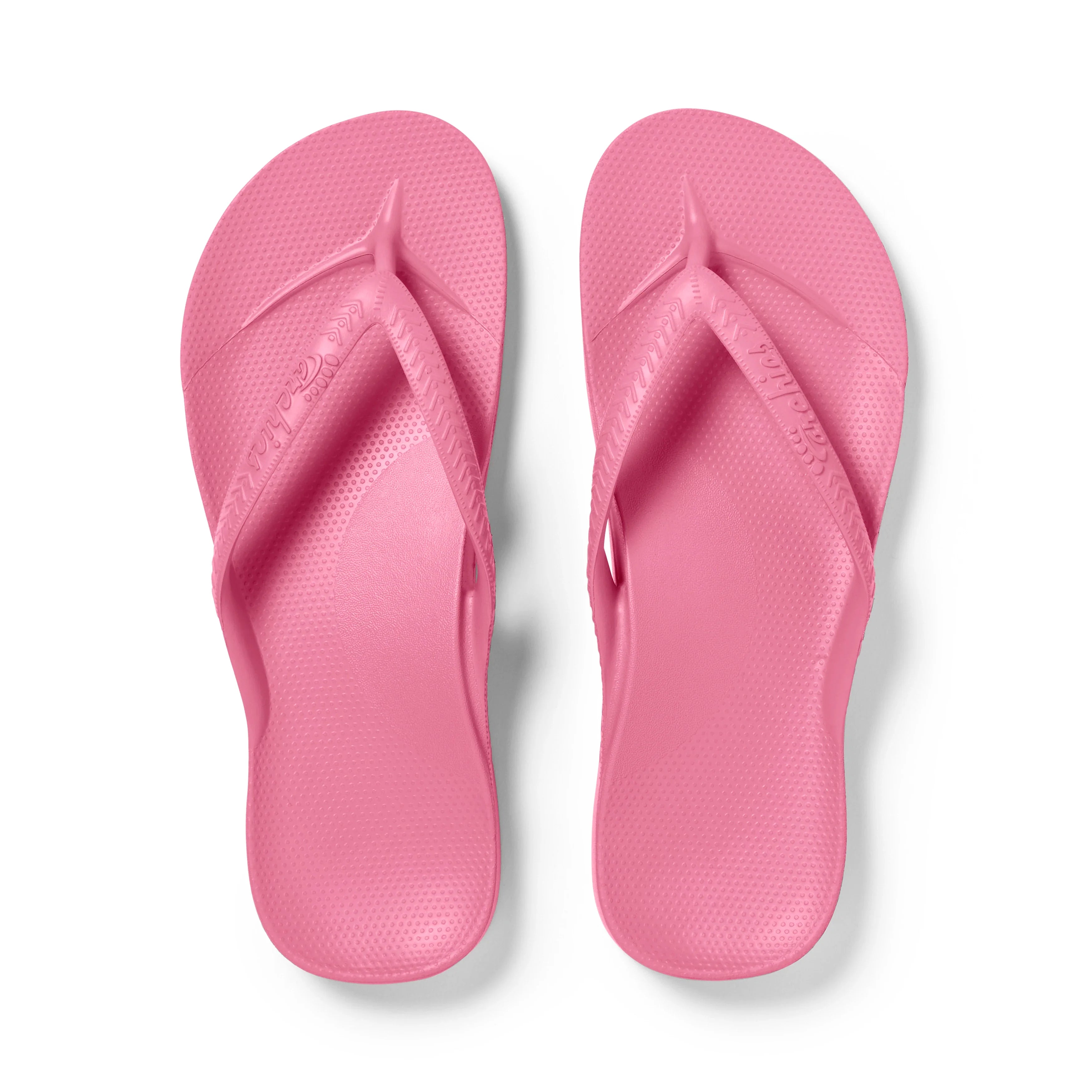 Arch Support Flip Flops - Classic - Hot Pink - Pool Ready Walking Sandals