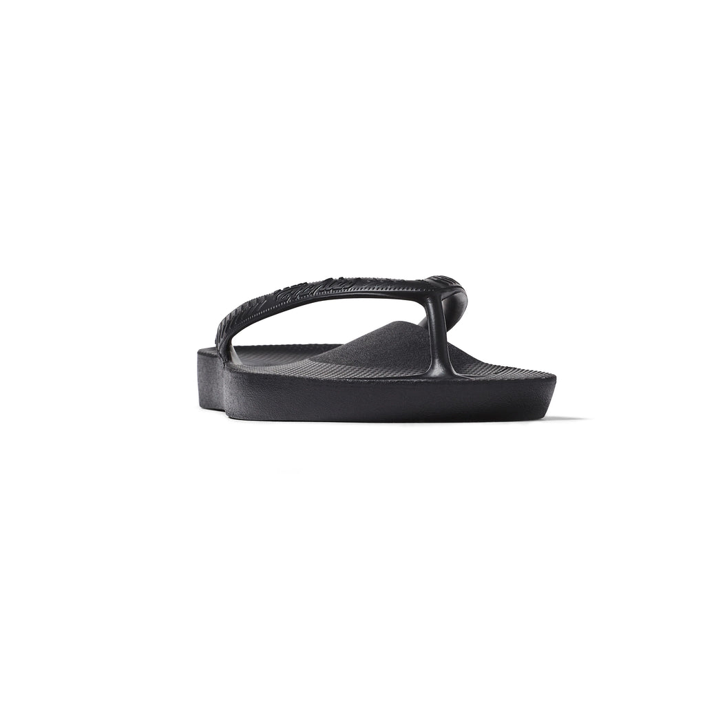 Arch Support Flip Flops - Classic - Black - Cushioned Comfort Slides