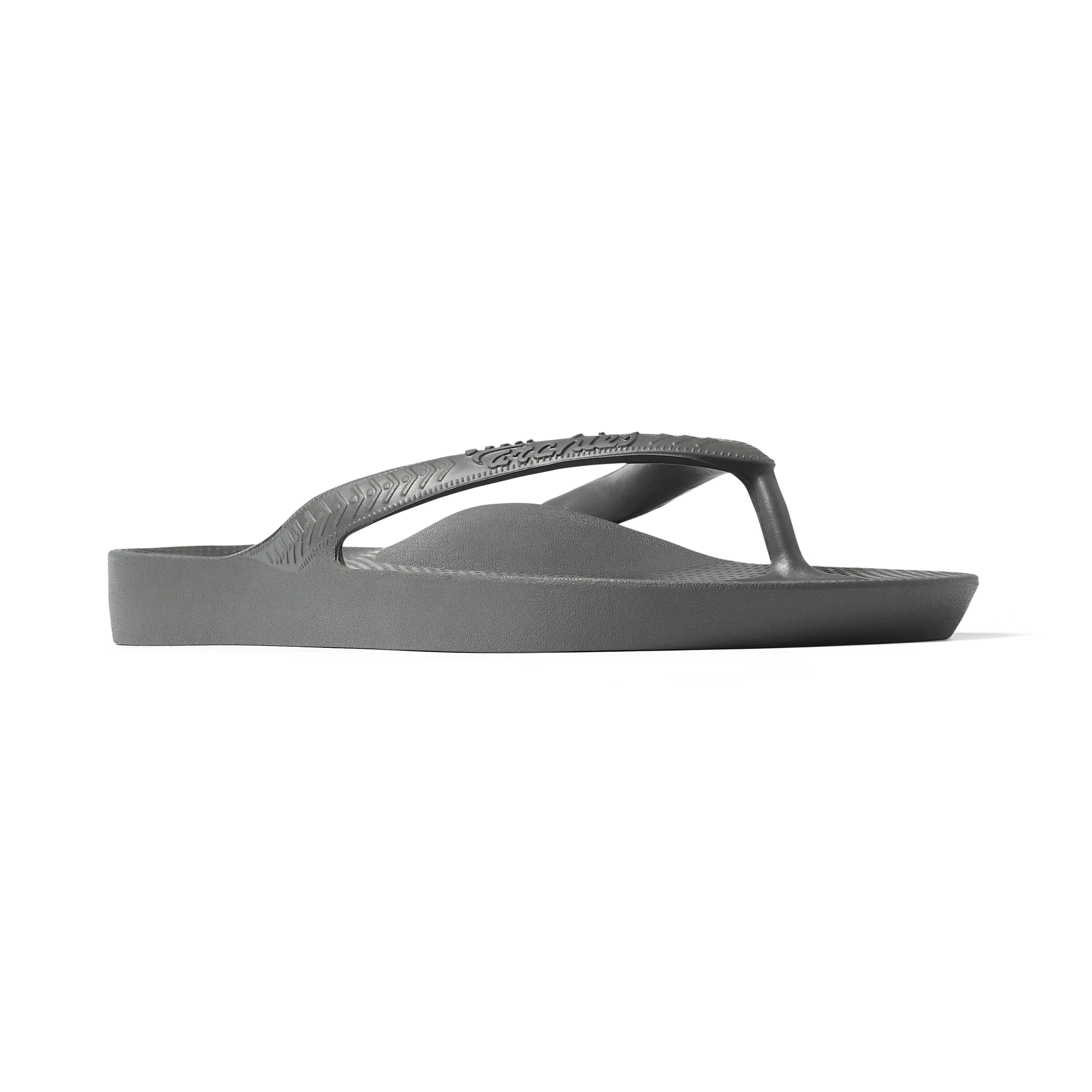Arch Support Flip Flops - Classic - Charcoal - Walk Ready Easy Fit Slides
