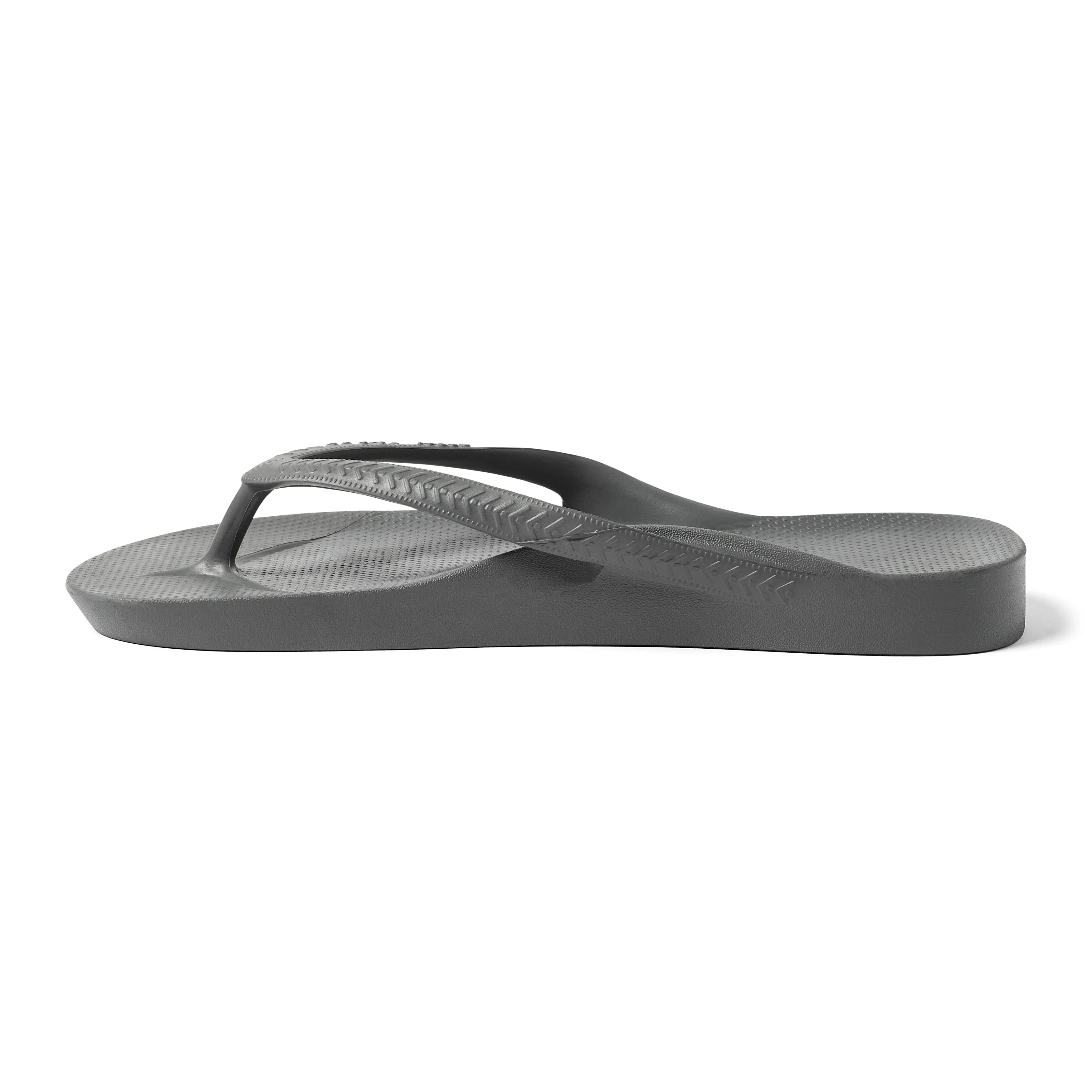 Arch Support Flip Flops - Classic - Charcoal - Walk Ready Easy Fit Slides