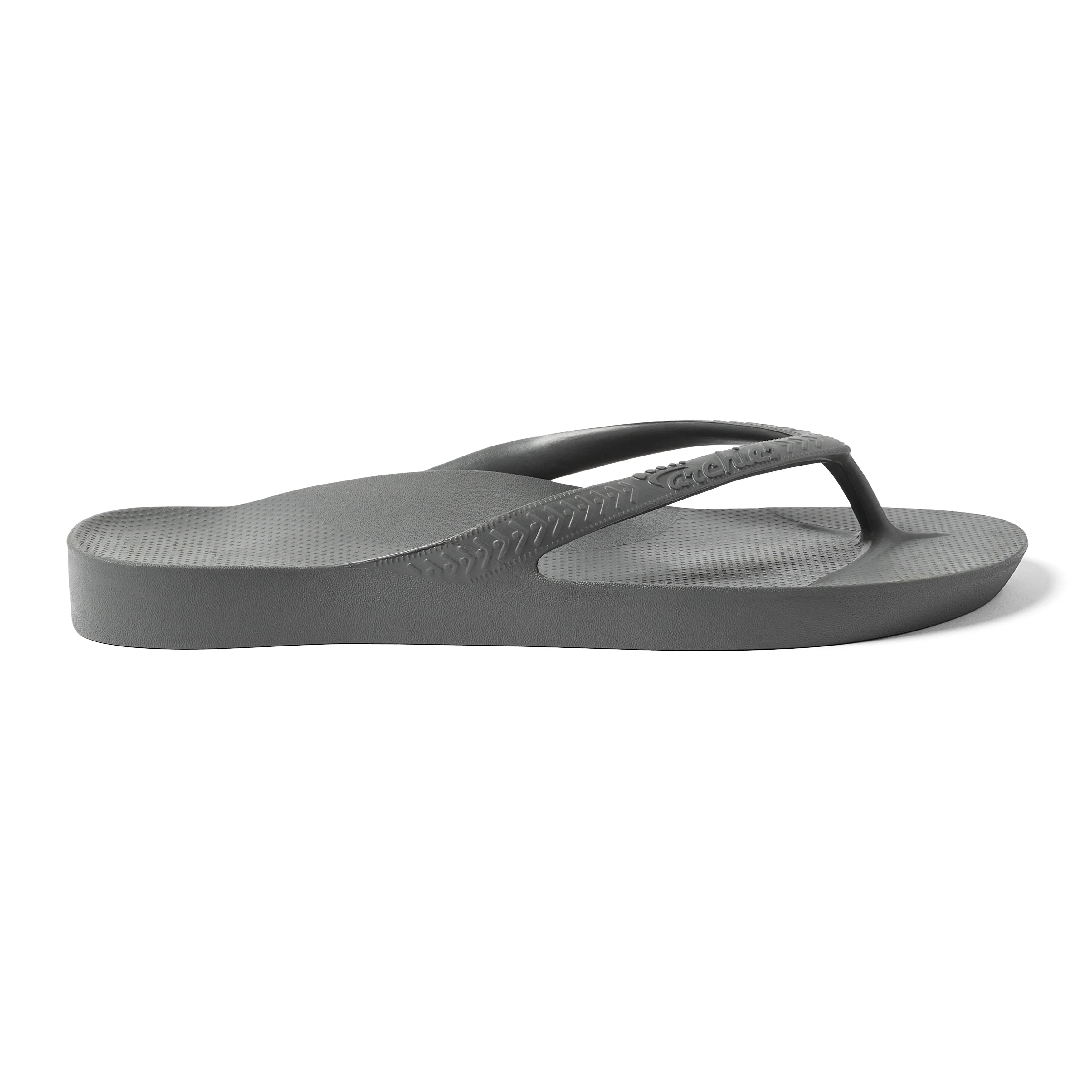 Arch Support Flip Flops - Classic - Charcoal - Walk Ready Easy Fit Slides