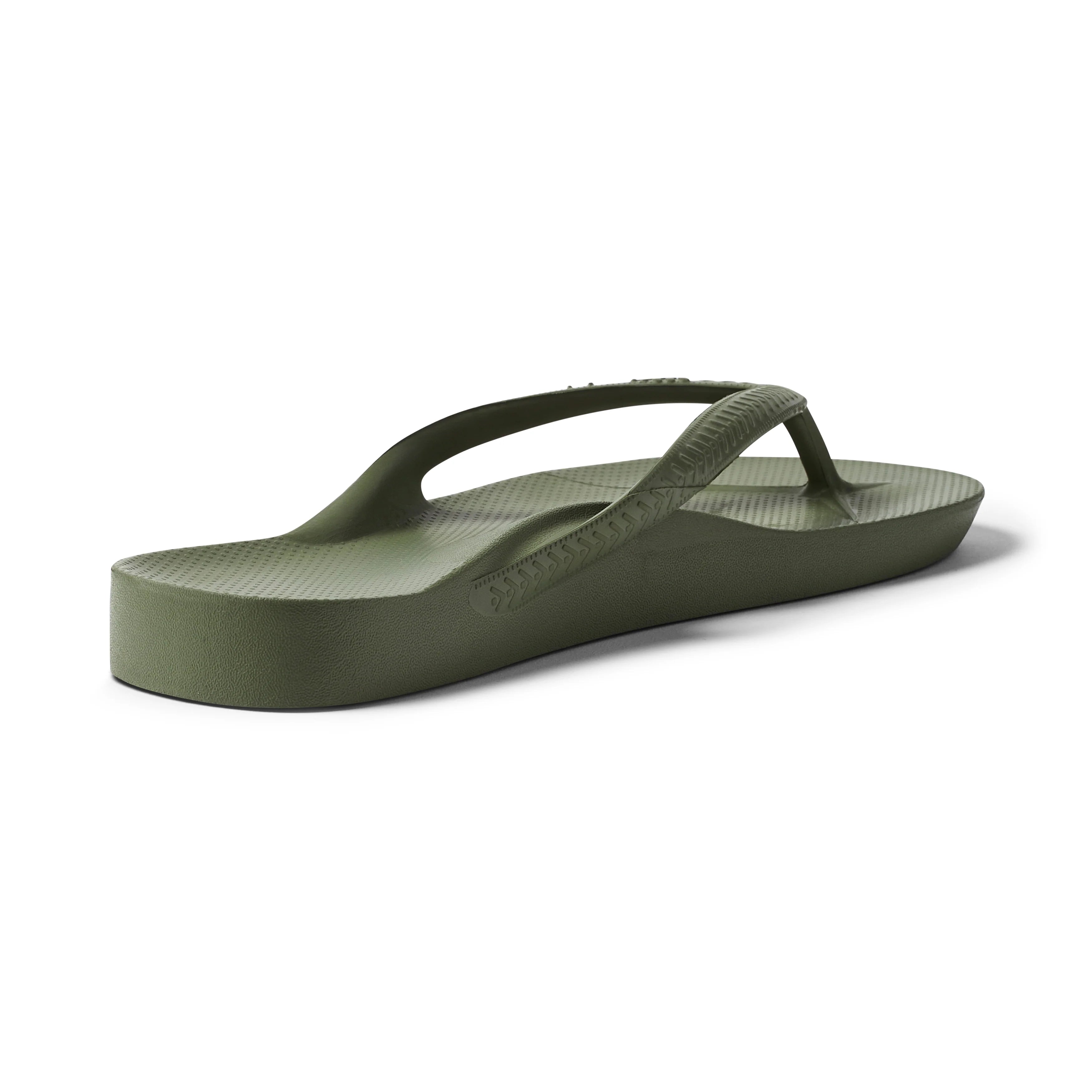 Arch Support Flip Flops - Classic - Olive - Supportive Beach Sandals