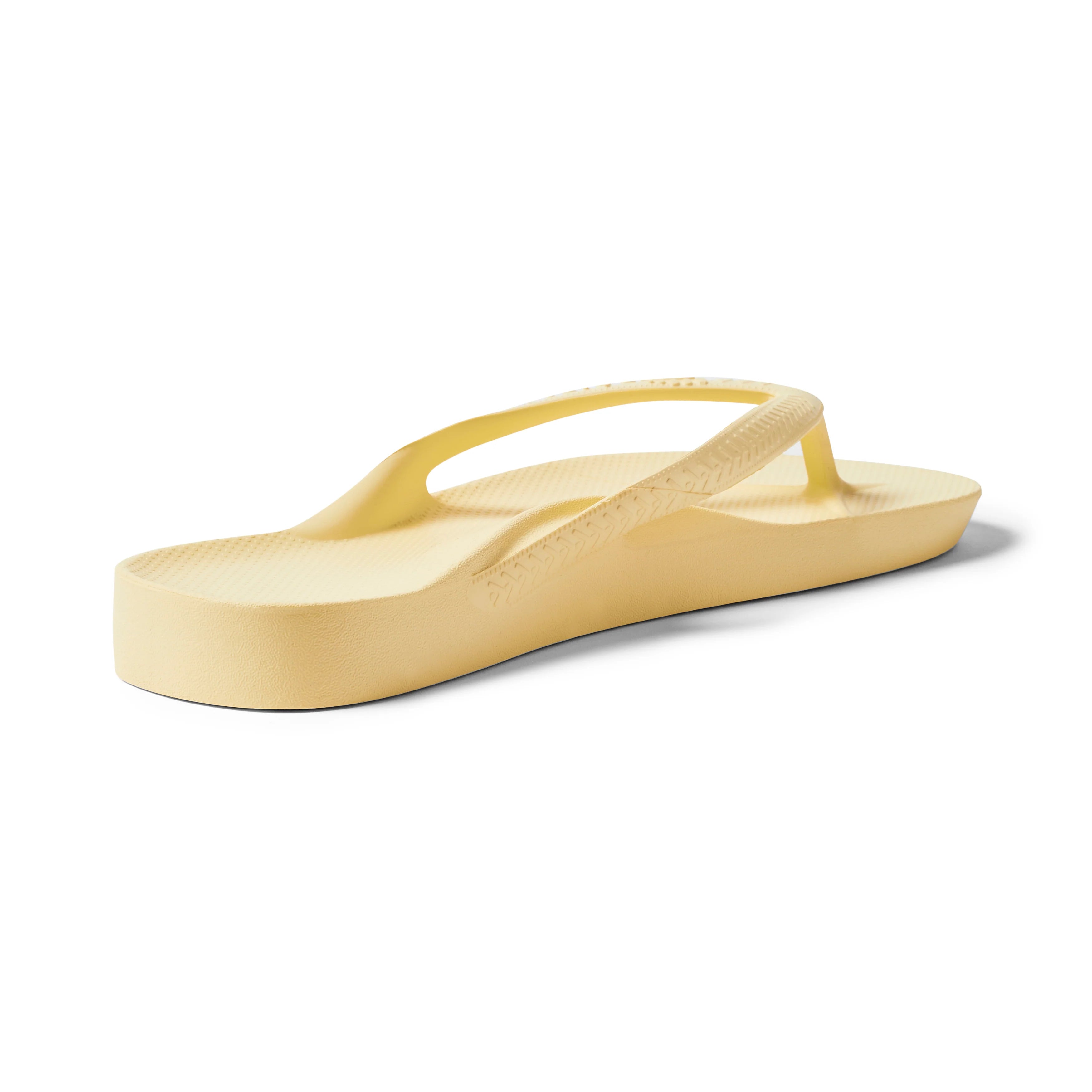 Arch Support Flip Flops - Classic - Lemon - Pool Ready Warm Weather Sandals