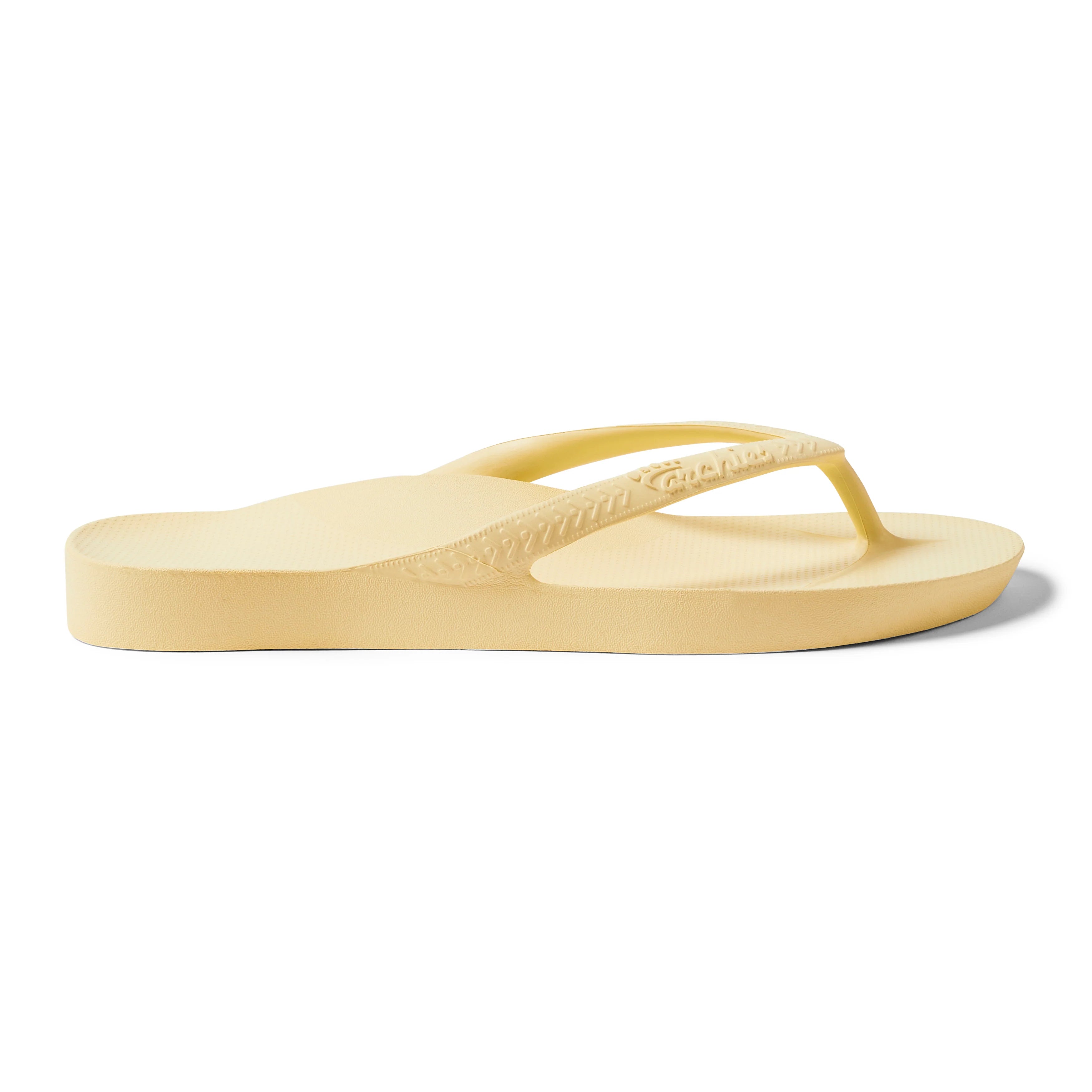 Arch Support Flip Flops - Classic - Lemon - Pool Ready Warm Weather Sandals