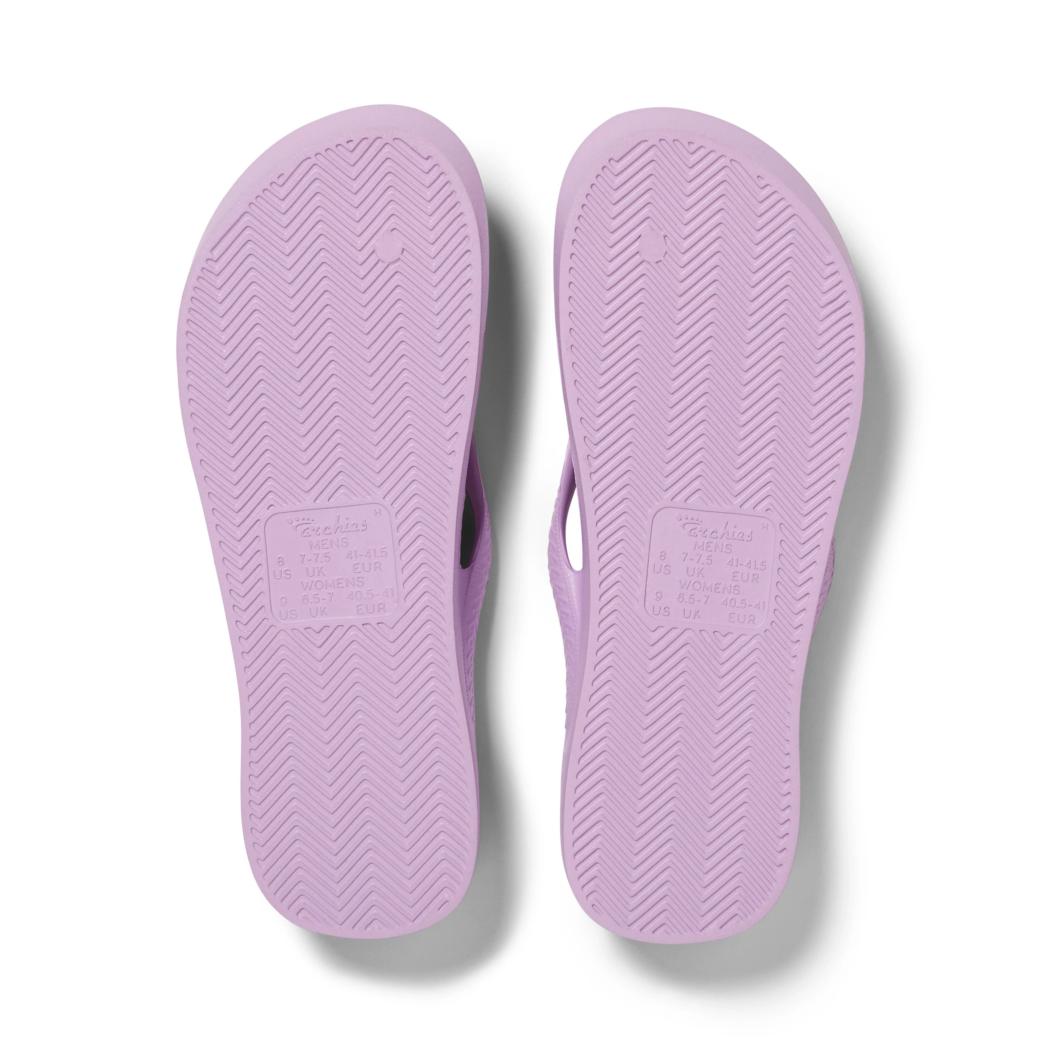 Arch Support Flip Flops - Classic - Lilac - Travel Ready Support Slides