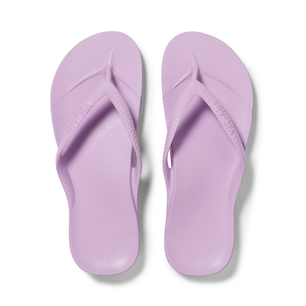 Arch Support Flip Flops - Classic - Lilac - Travel Ready Support Slides