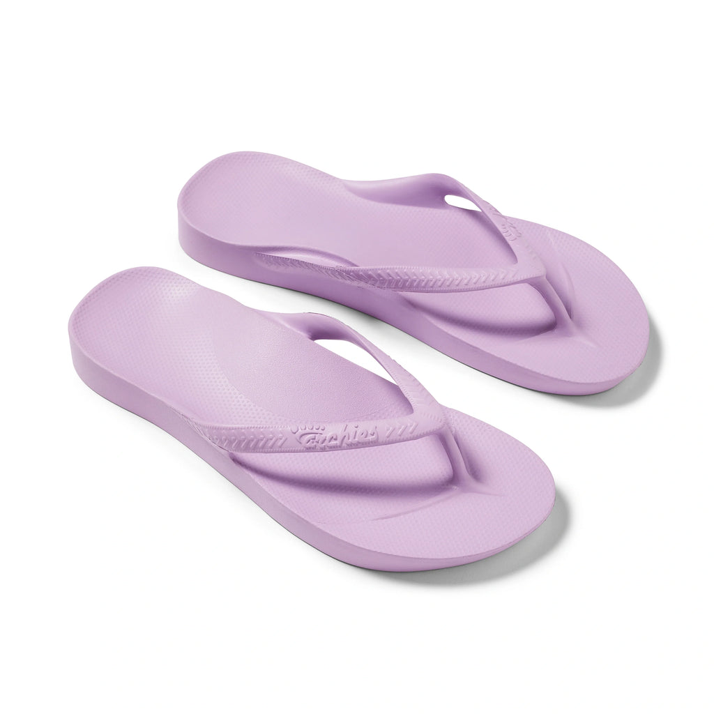 Arch Support Flip Flops - Classic - Lilac - Travel Ready Support Slides