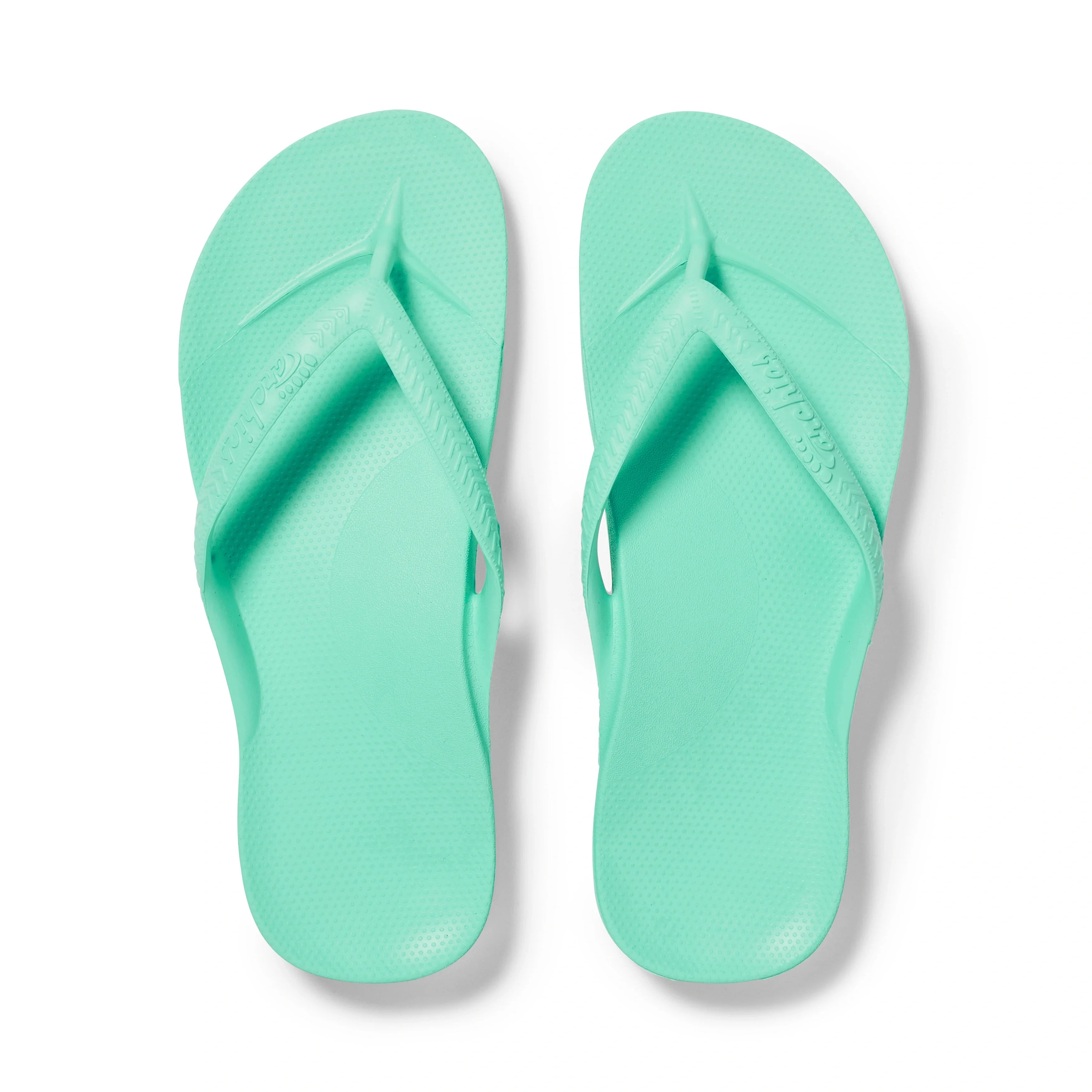 Arch Support Flip Flops - Classic - Mint - Cushioned Weekend Slides