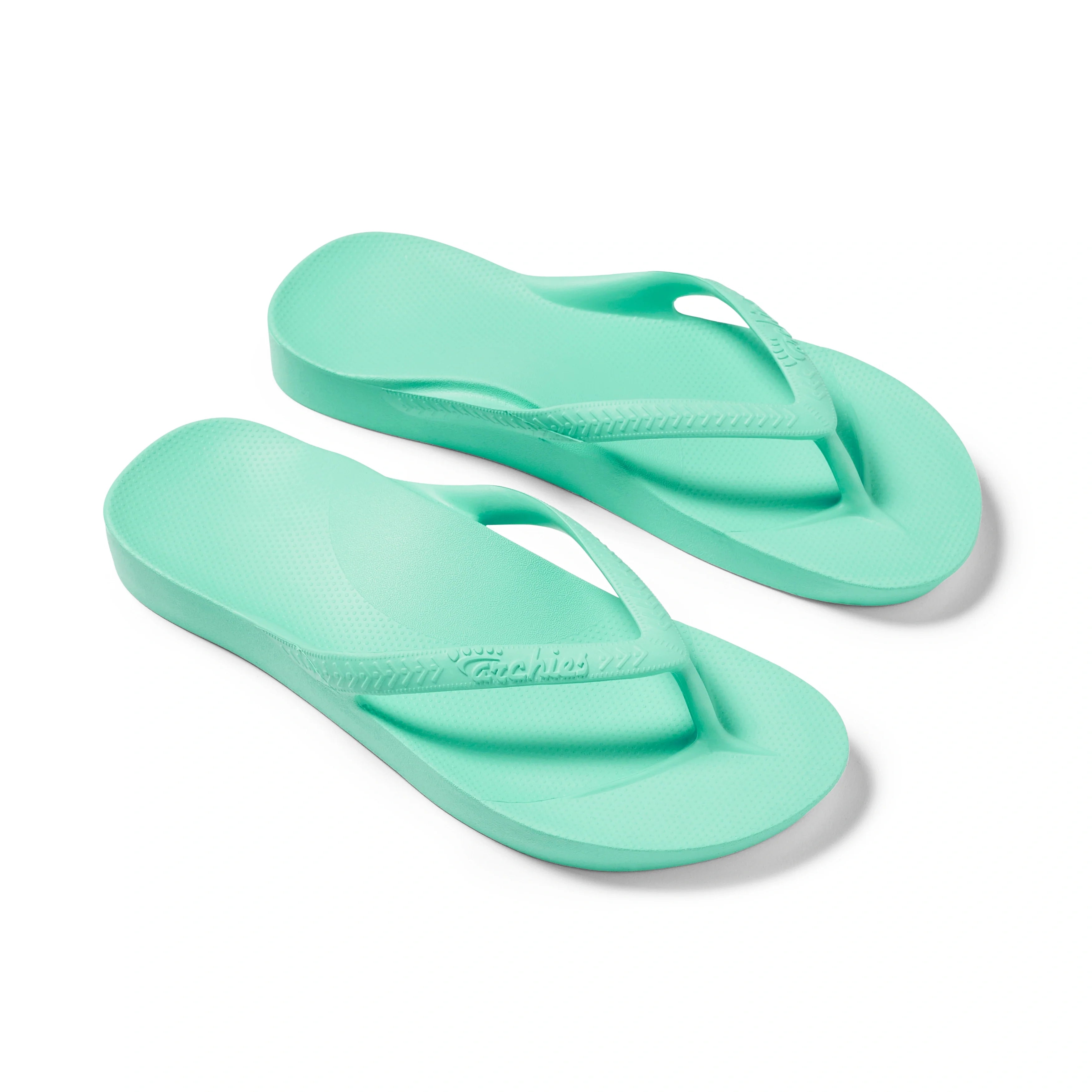 Arch Support Flip Flops - Classic - Mint - Cushioned Weekend Slides