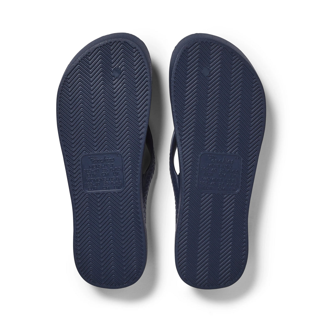 Arch Support Flip Flops - Classic - Navy - Classic Beach Sandals