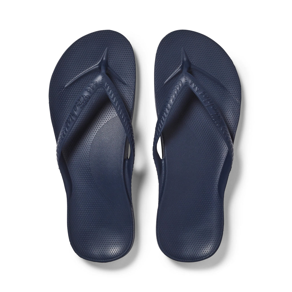 Arch Support Flip Flops - Classic - Navy - Classic Beach Sandals