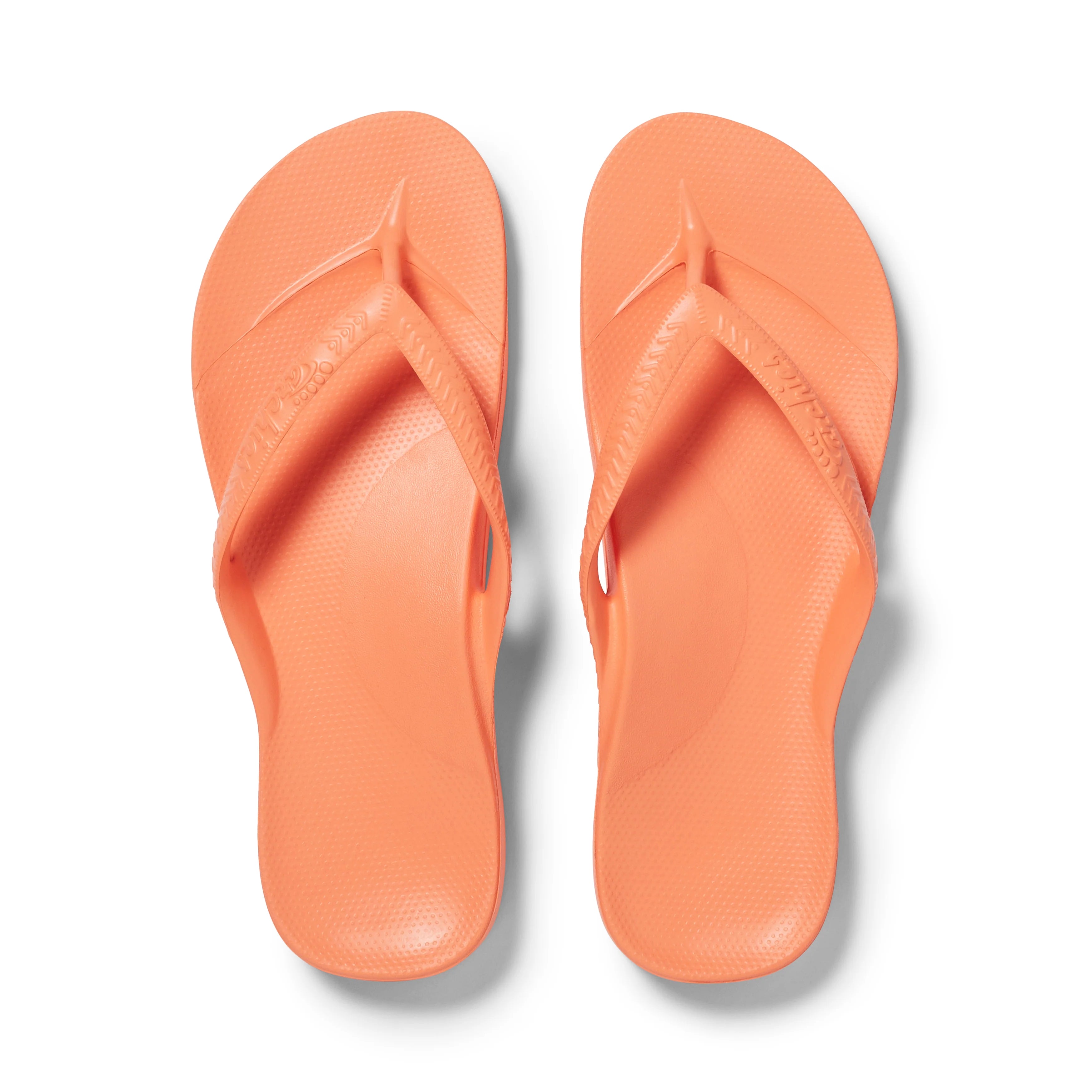 Arch Support Flip Flops - Classic - Peach - Beach Ready Vacation Sandals