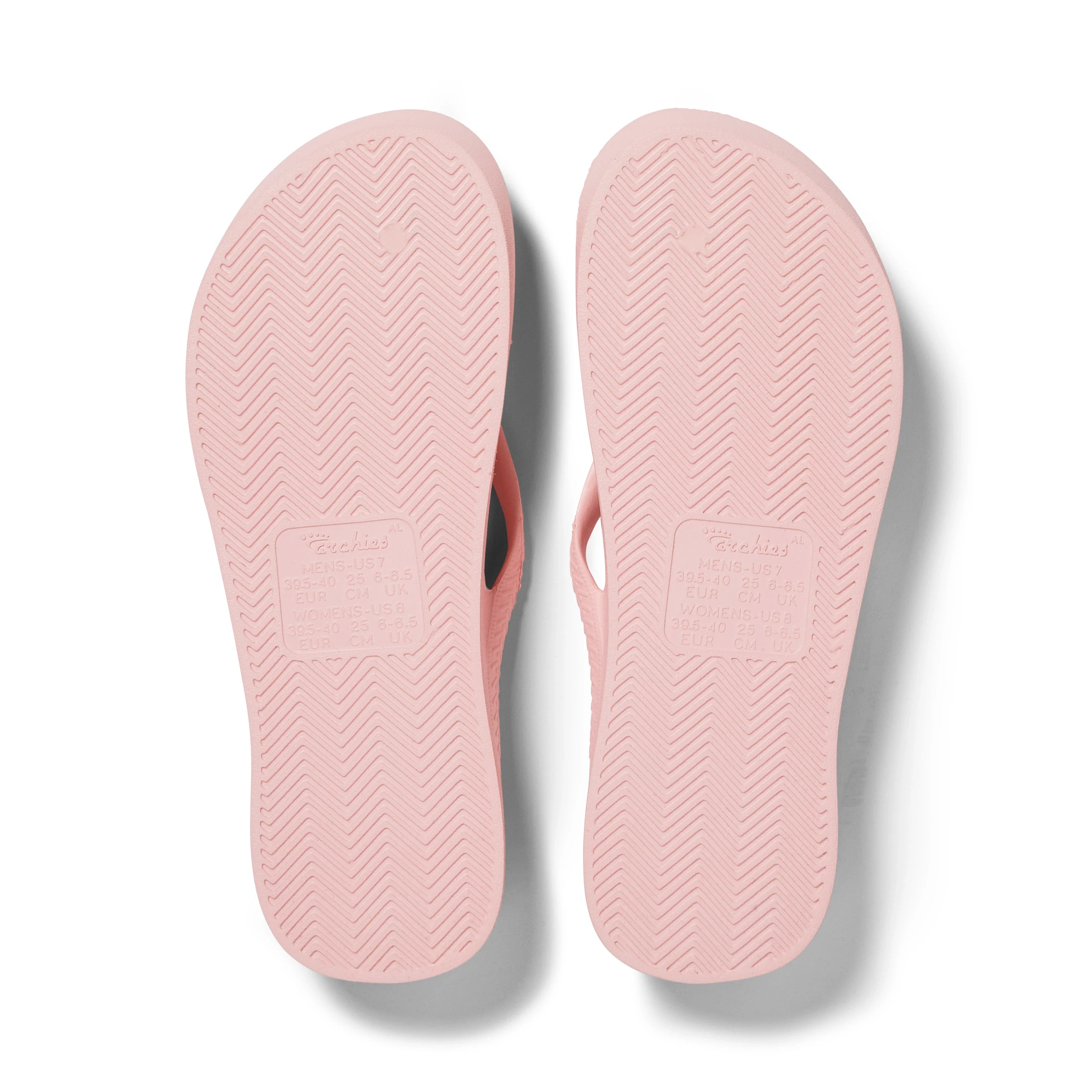 Arch Support Flip Flops - Classic - Pink - Pool Ready Comfort Slides