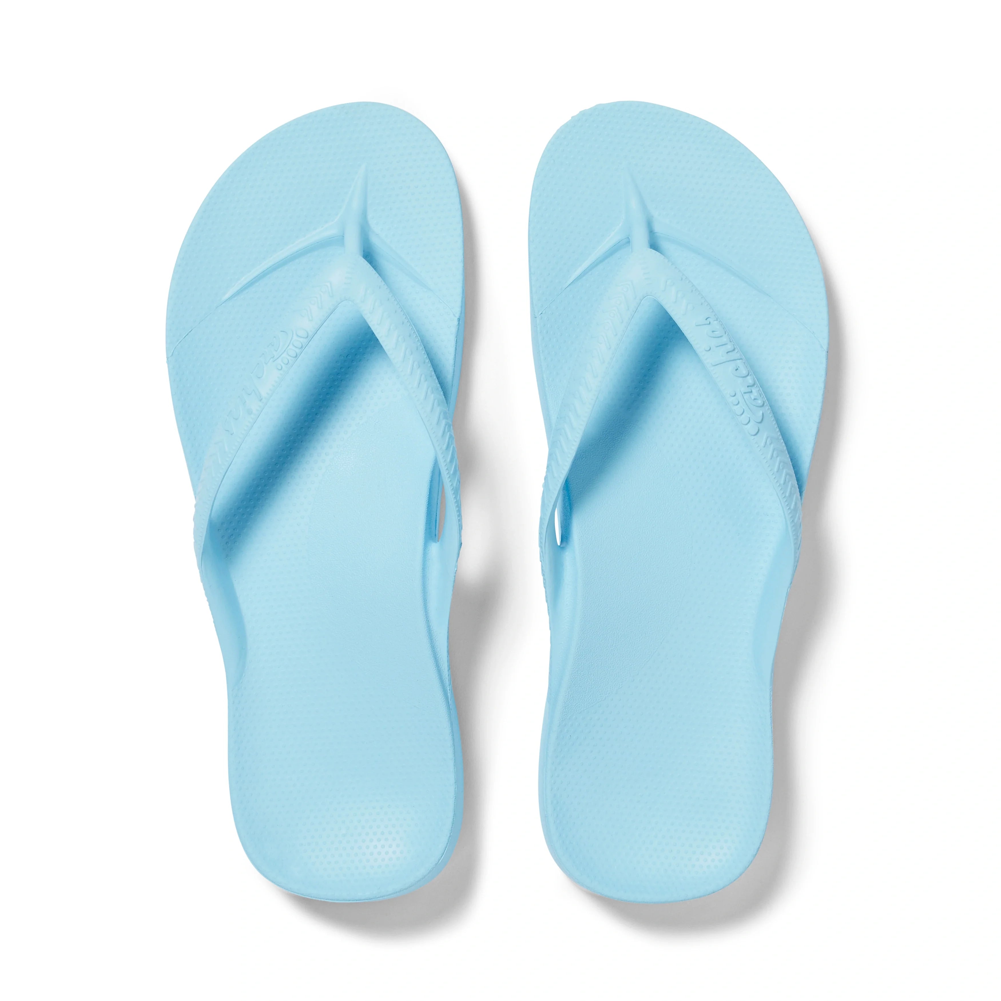 Arch Support Flip Flops - Classic - Sky Blue - Soft Step Vacation Sandals