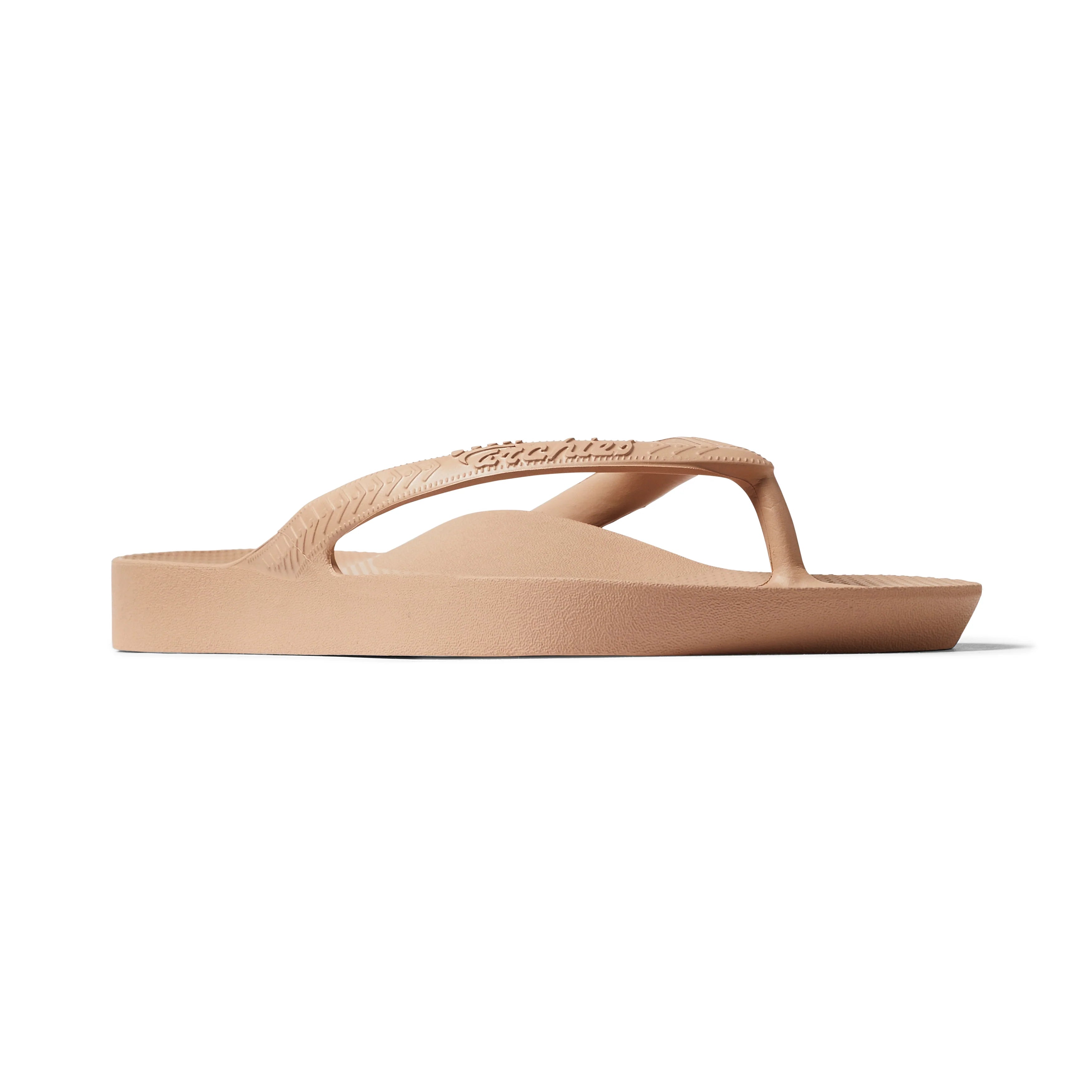 Arch Support Flip Flops - Classic - Tan - Daily Everyday Sandals
