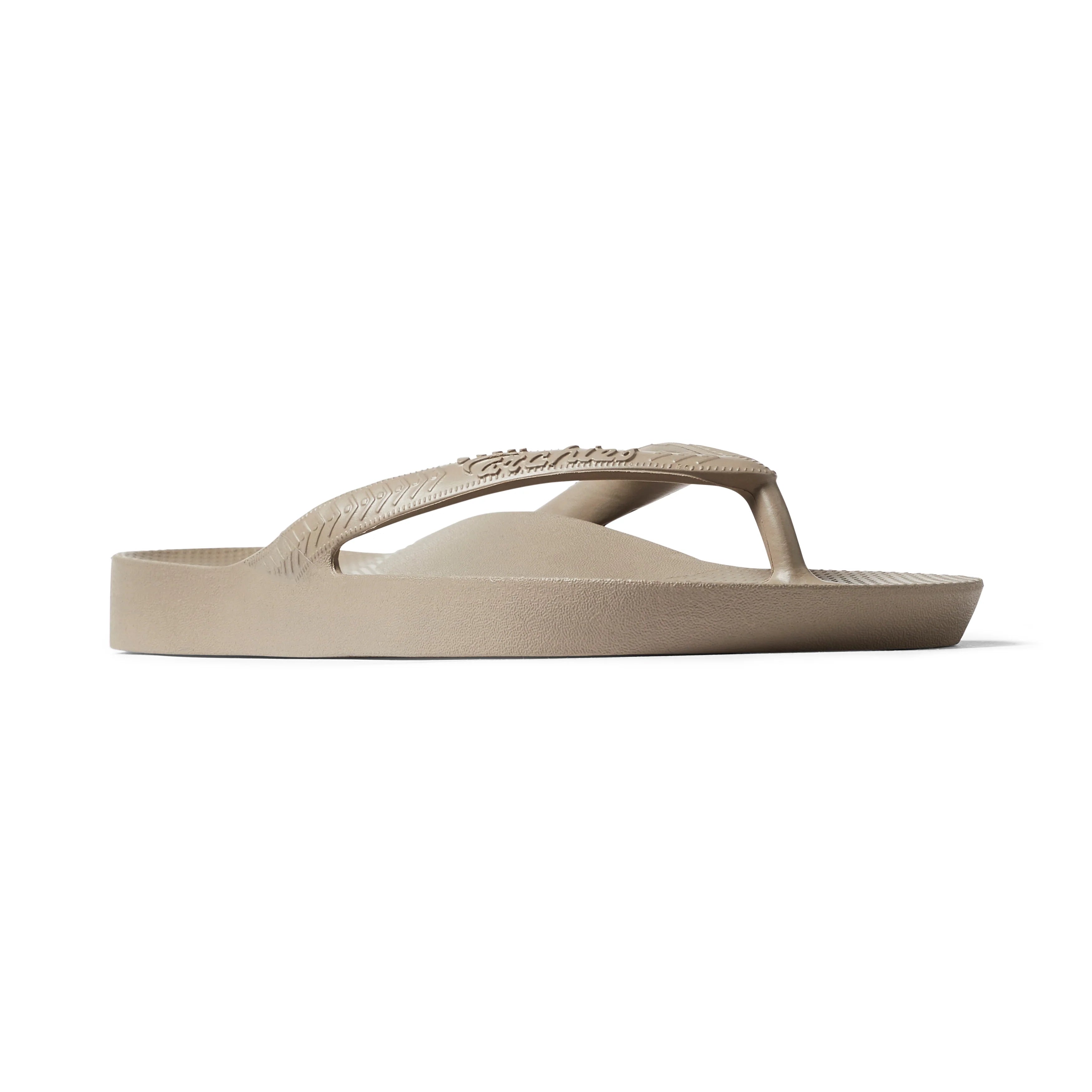 Arch Support Flip Flops - Classic - Taupe - Beach Ready Flip Flops