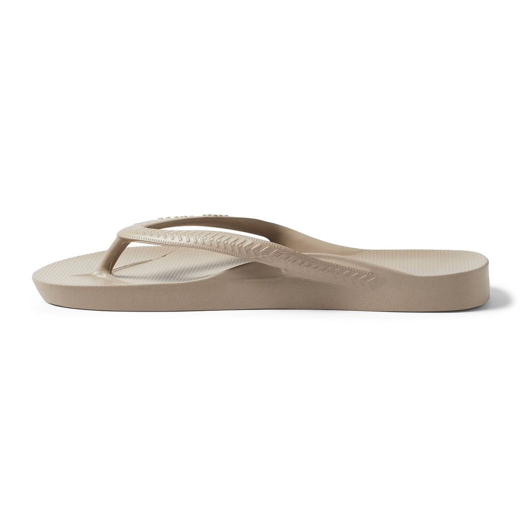 Arch Support Flip Flops - Classic - Taupe - Beach Ready Flip Flops