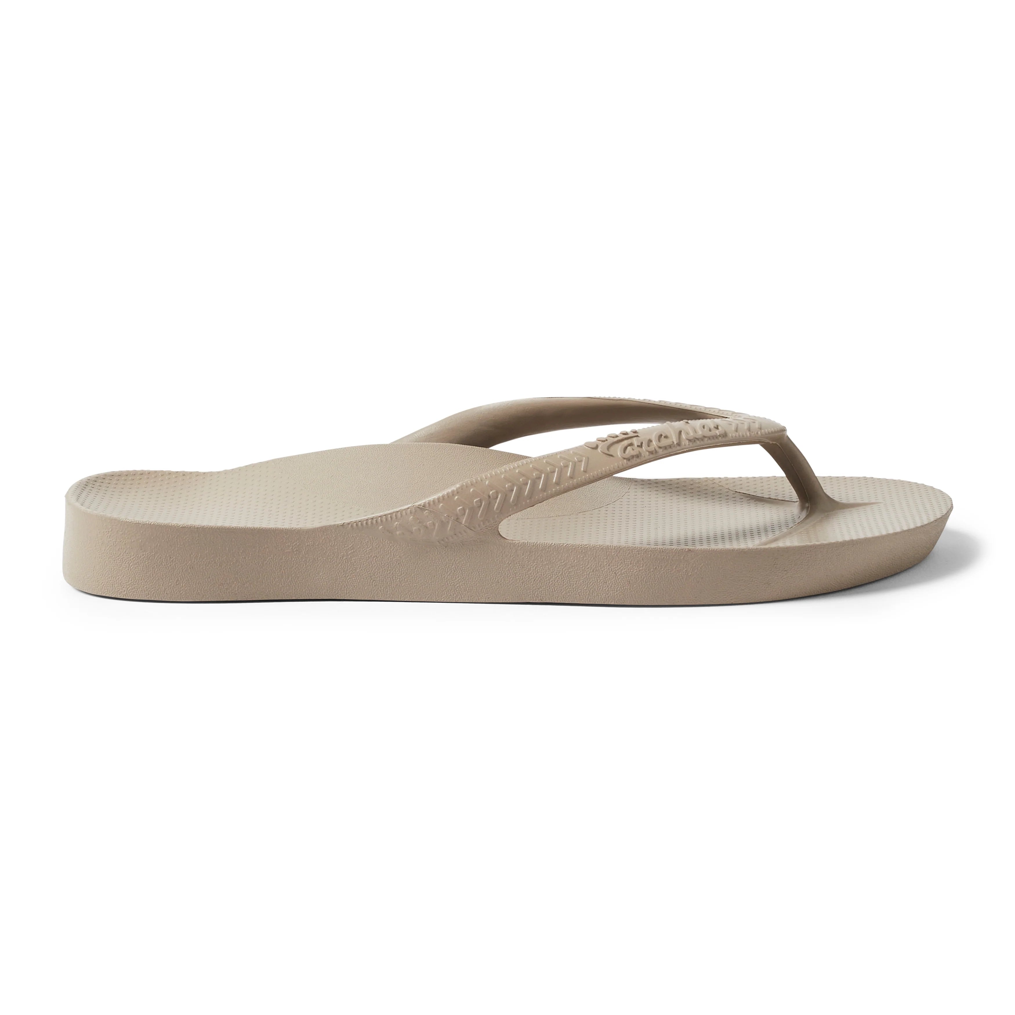 Arch Support Flip Flops - Classic - Taupe - Beach Ready Flip Flops