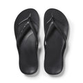 Arch Support Flip Flops - Classic - Black - Cushioned Comfort Slides