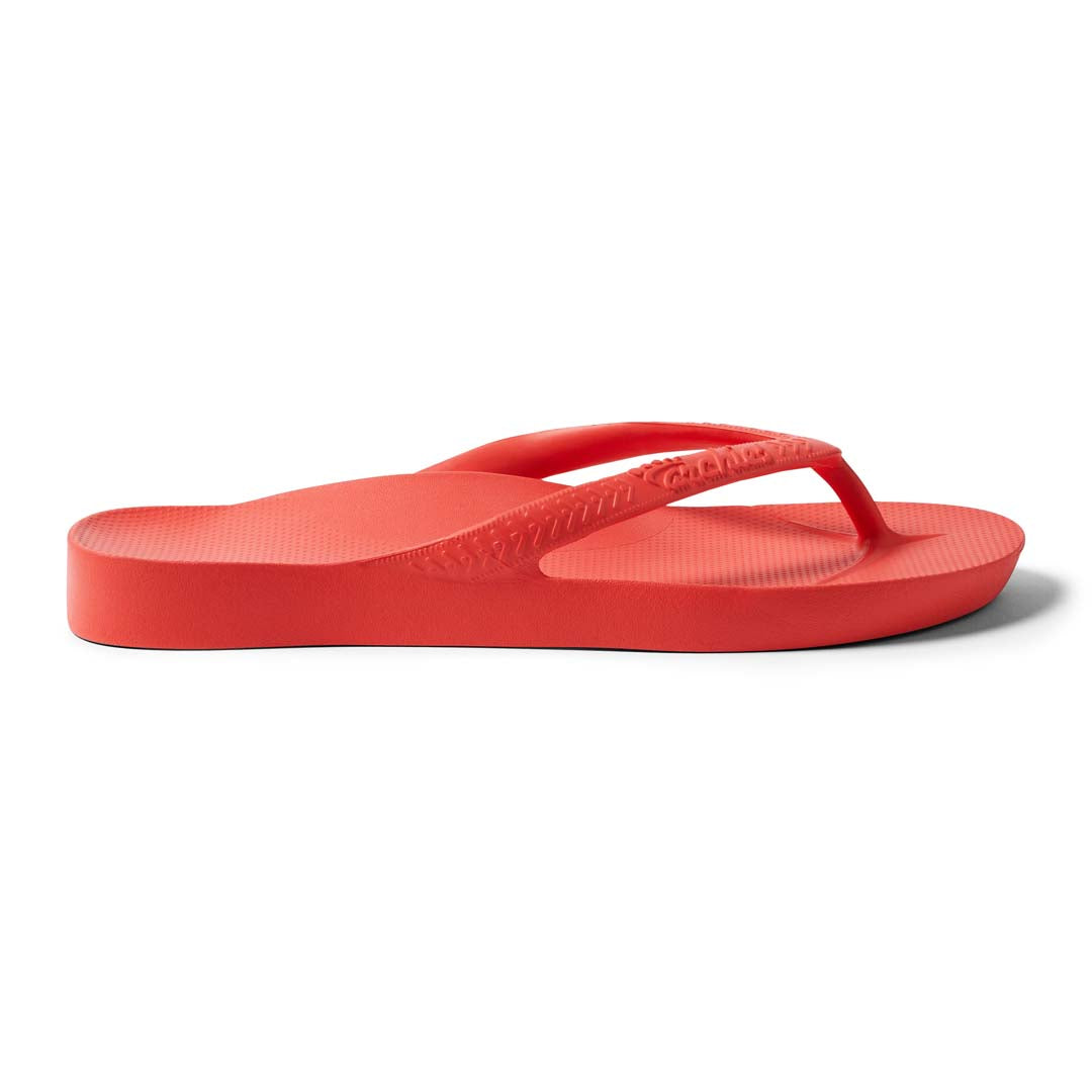 Arch Support Flip Flops - Classic - Coral - Modern Easy Fit Slides