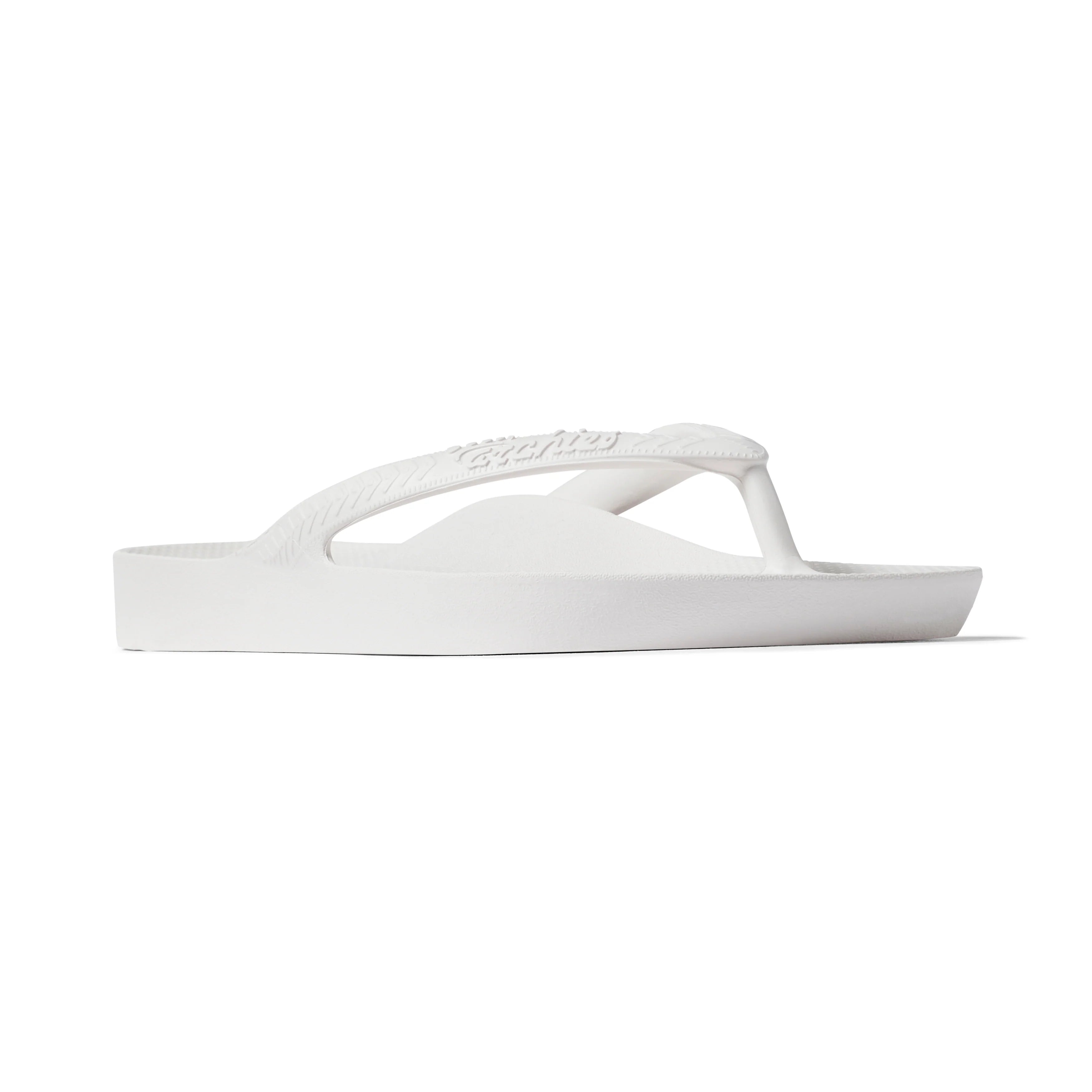 Arch Support Flip Flops - Classic - White - Daily Open Toe Sandals