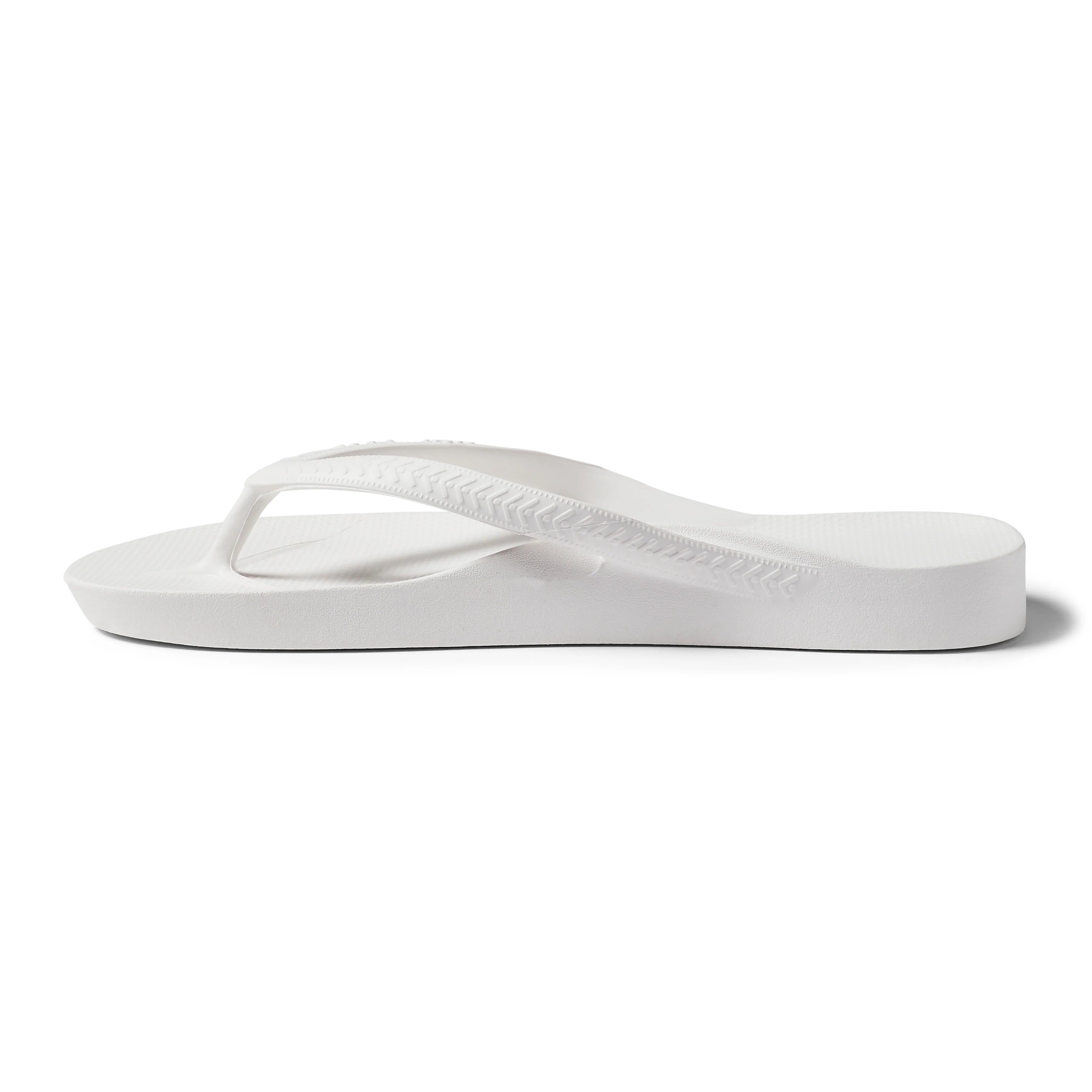 Arch Support Flip Flops - Classic - White - Daily Open Toe Sandals