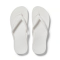 Arch Support Flip Flops - Classic - White - Daily Open Toe Sandals