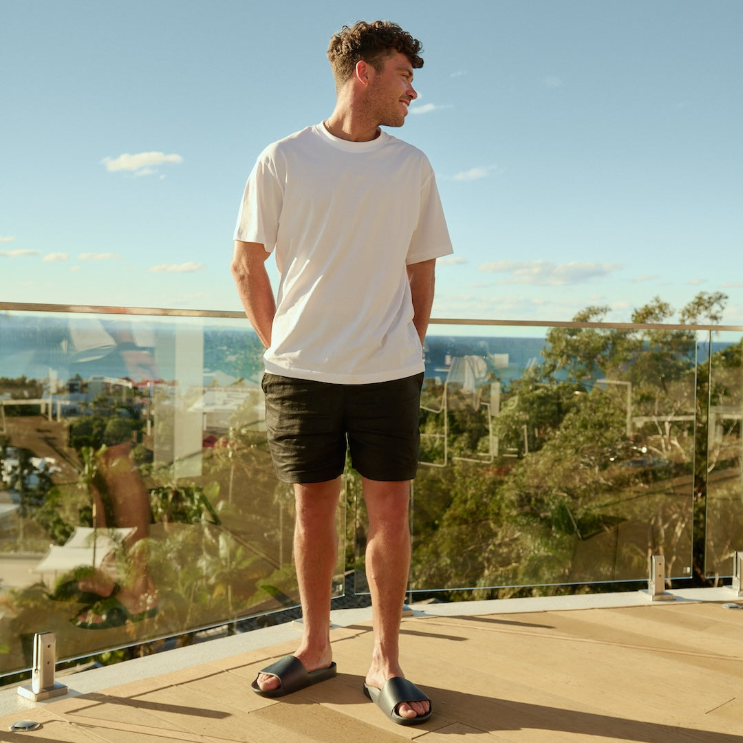 Arch Support Slides - Classic - Black - Simple Summer Slides