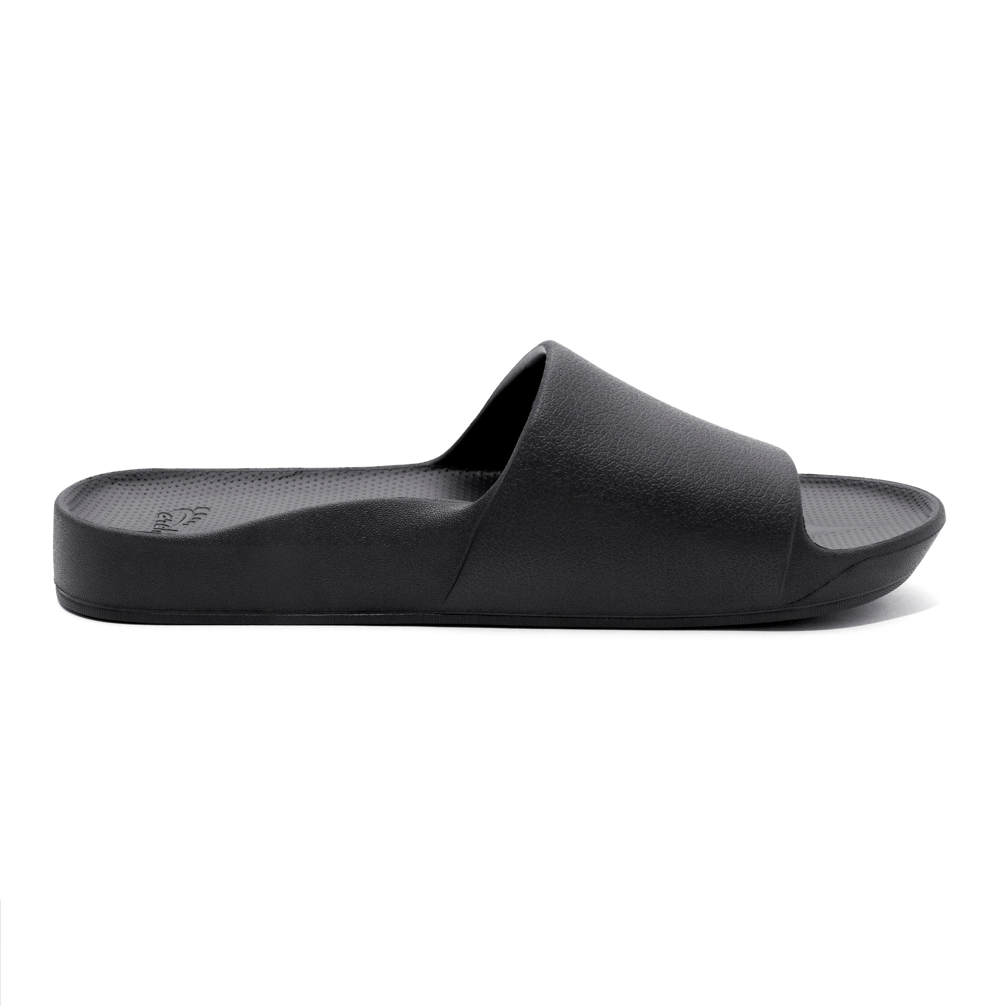 Arch Support Slides - Classic - Black - Simple Summer Slides