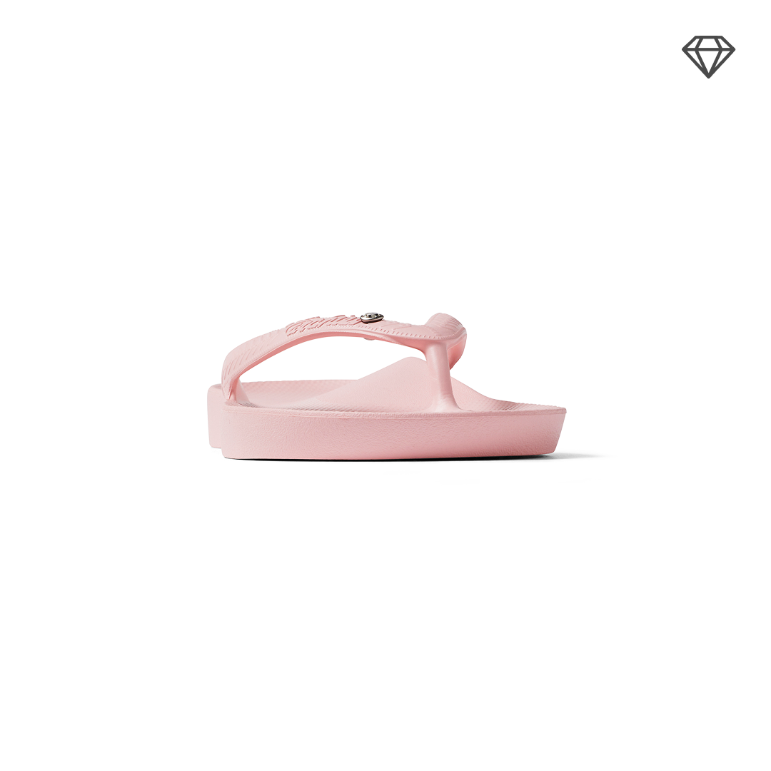 Arch Support Flip Flops - Classic - Crystal Pink - Daily Vacation Sandals