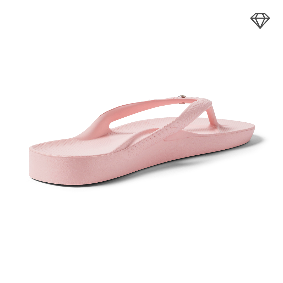 Arch Support Flip Flops - Classic - Crystal Pink - Daily Vacation Sandals