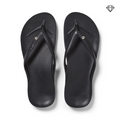 Arch Support Flip Flops - Classic - Crystal Black - Simple Everyday Sandals