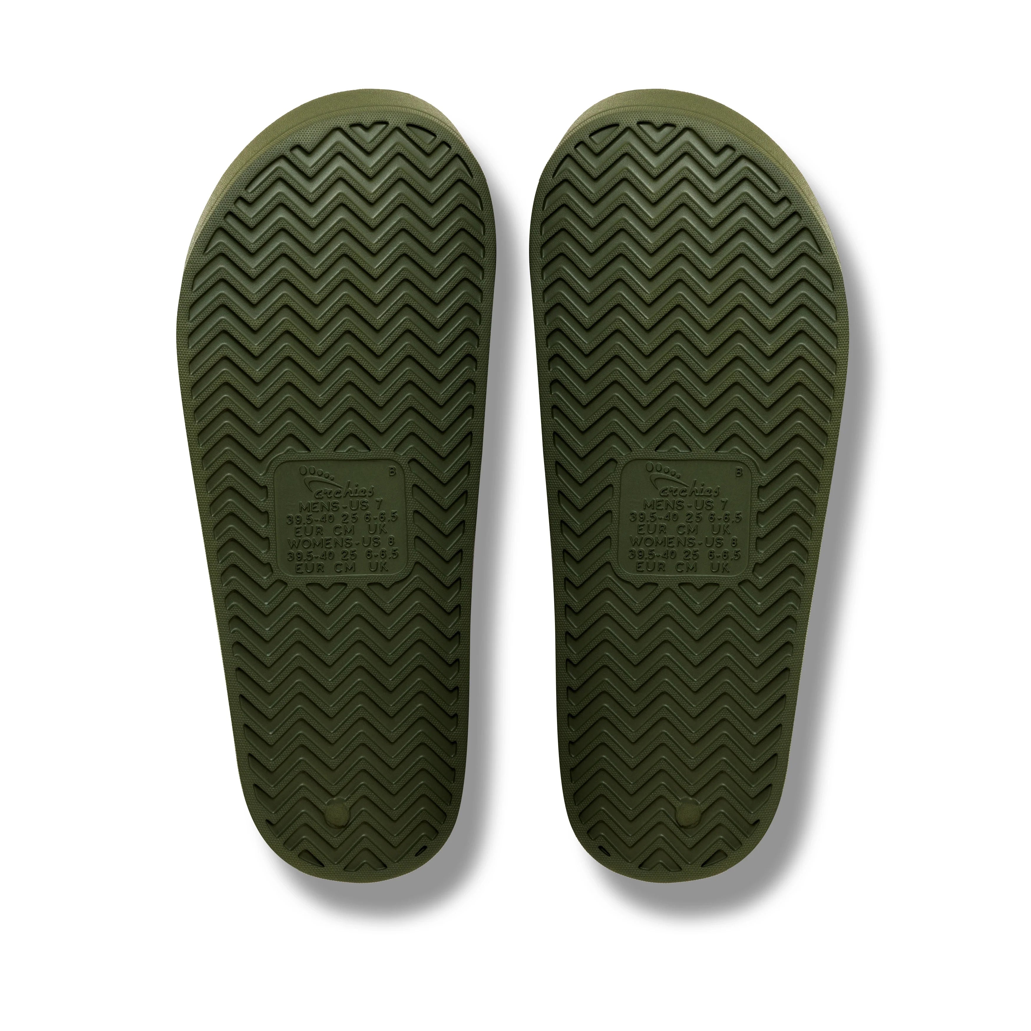 Arch Support Slides - Classic - Olive - Weekend Soft Strap Sandals