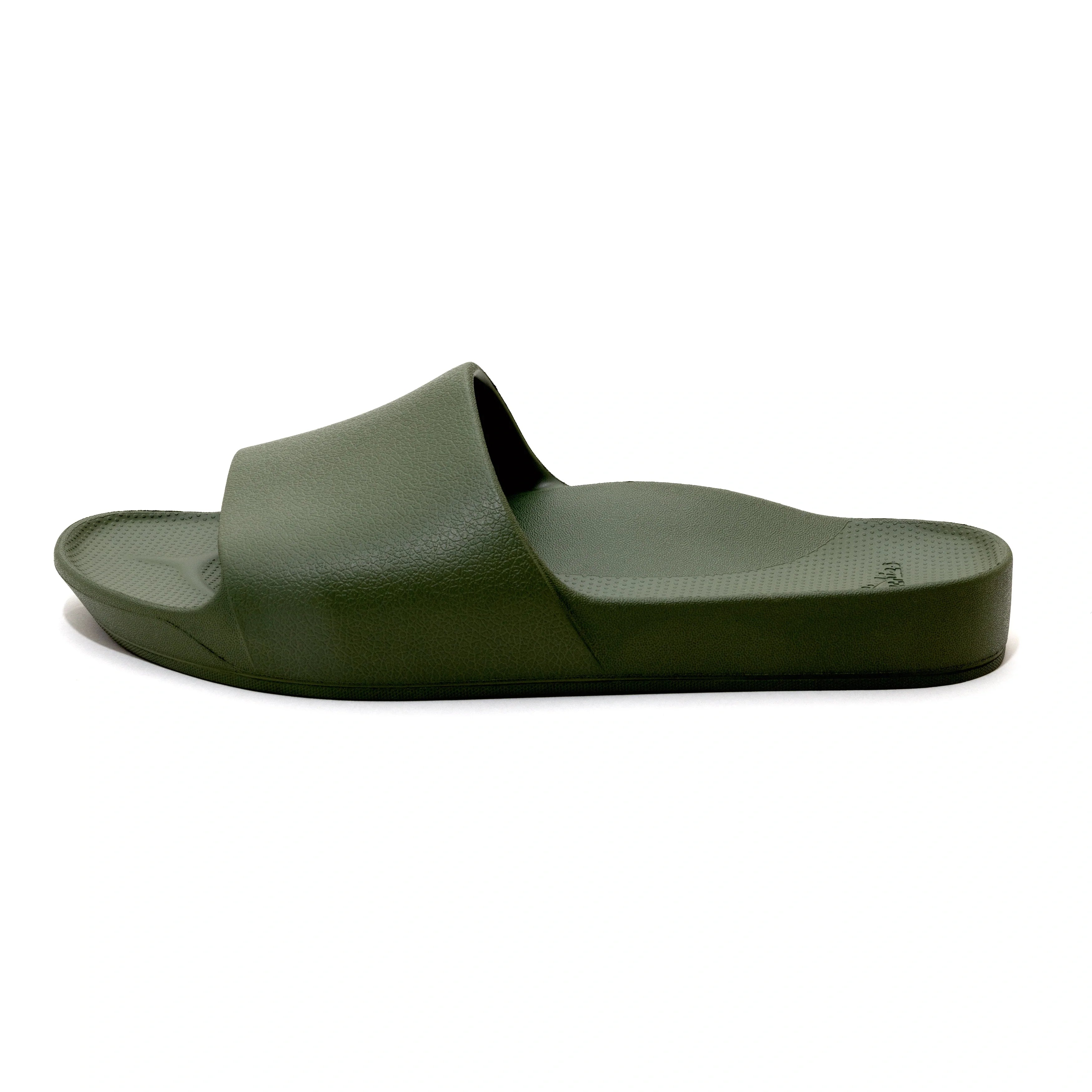 Arch Support Slides - Classic - Olive - Weekend Soft Strap Sandals