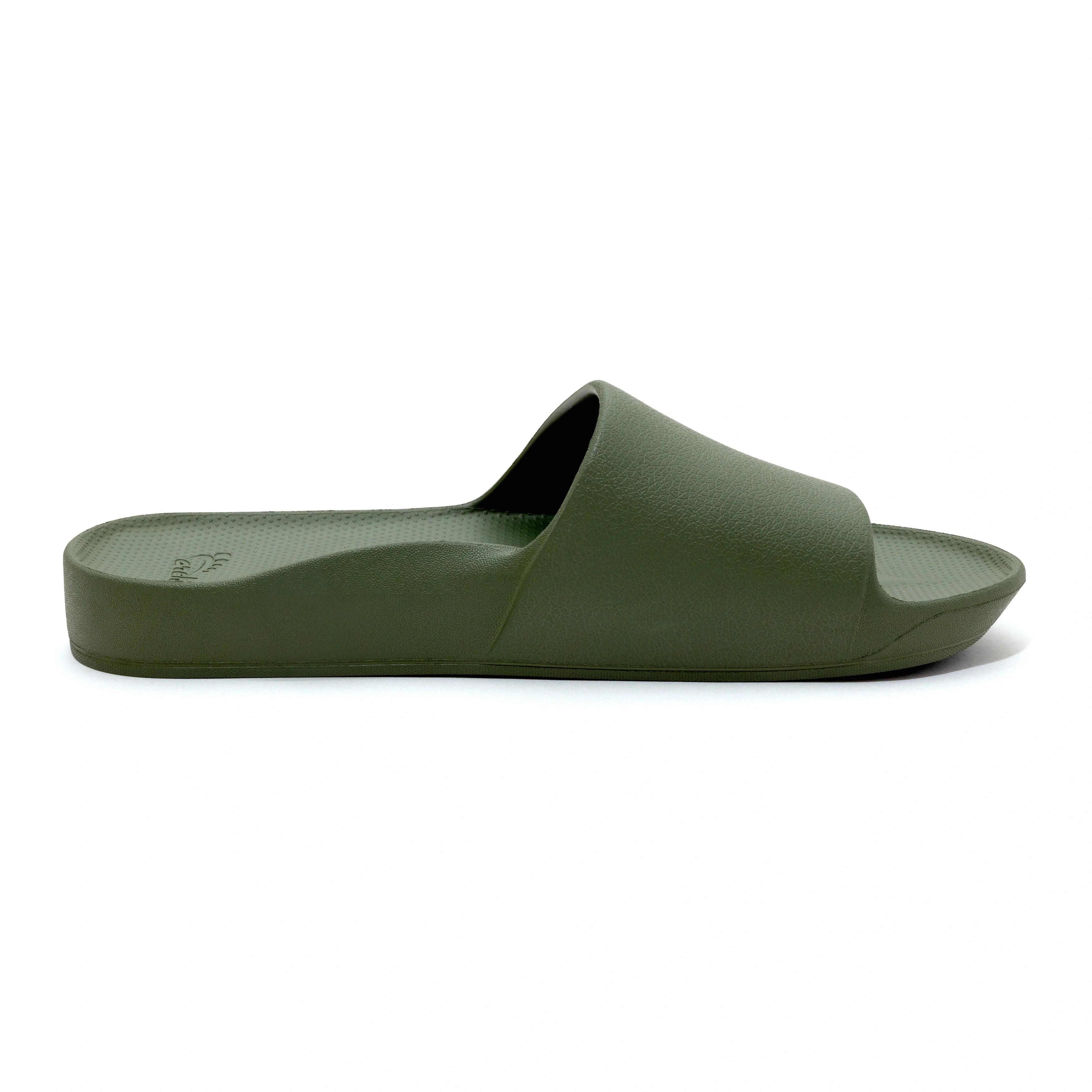 Arch Support Slides - Classic - Olive - Weekend Soft Strap Sandals