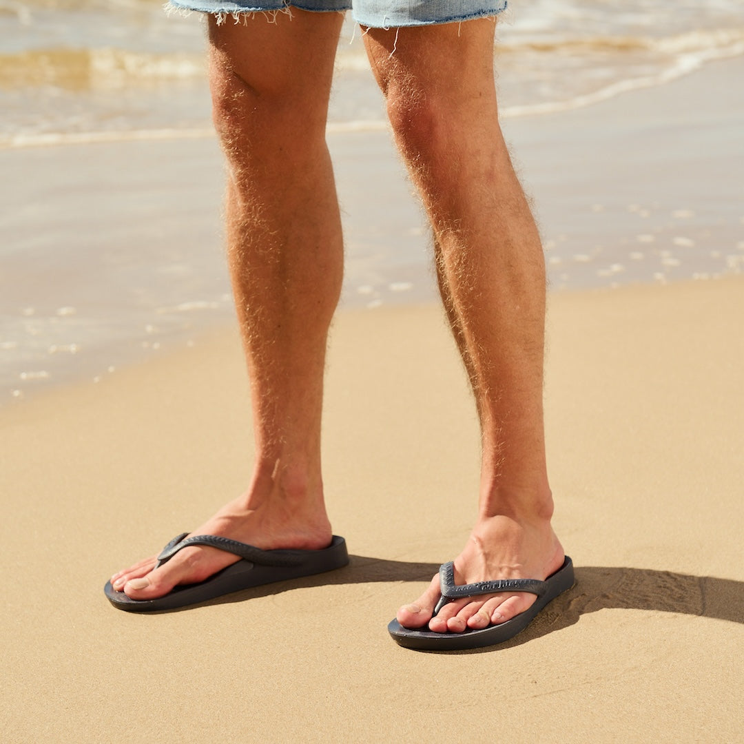 Arch Support Flip Flops - Classic - Navy - Classic Beach Sandals