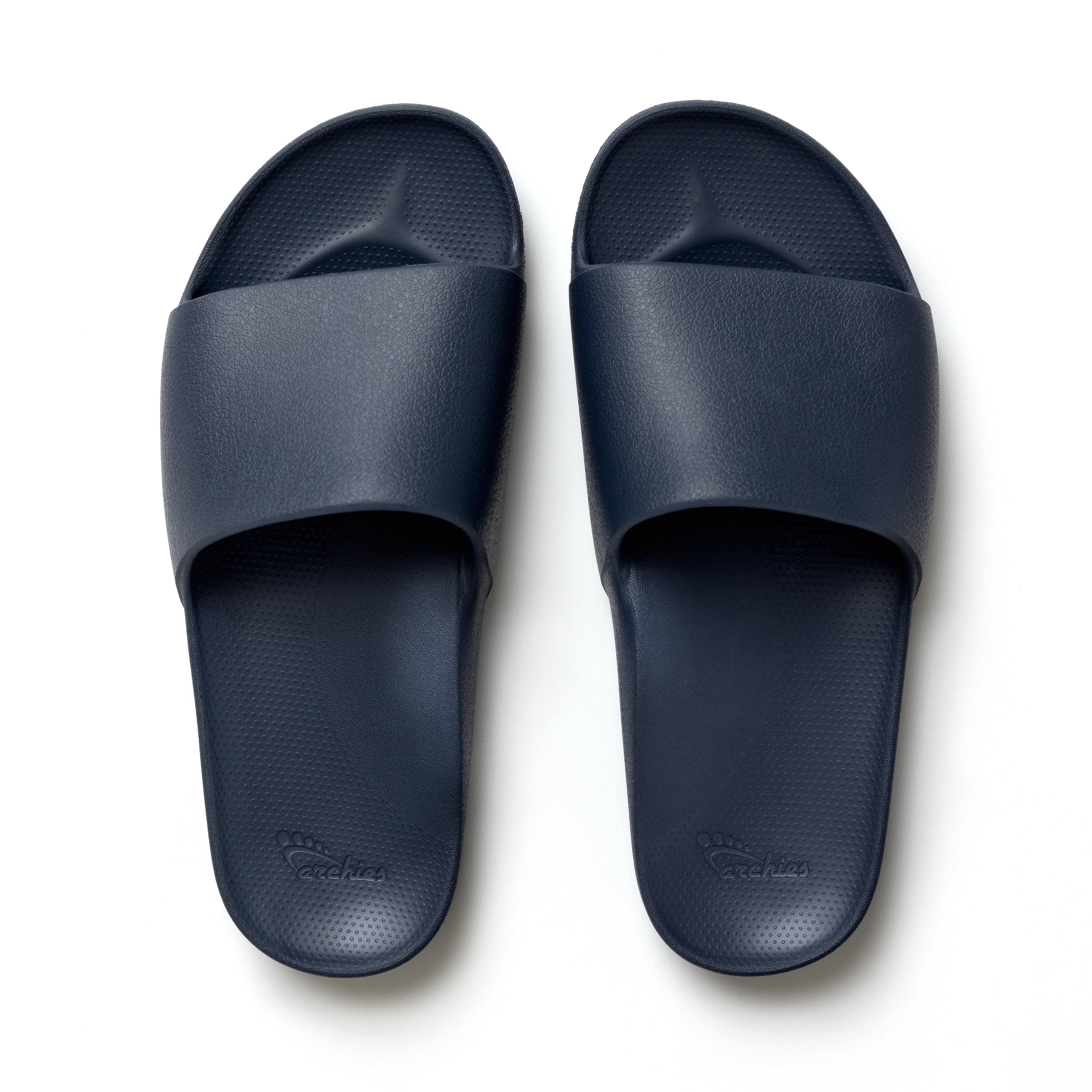 Arch Support Slides - Classic - Navy - Lightweight Arch Support Sandals