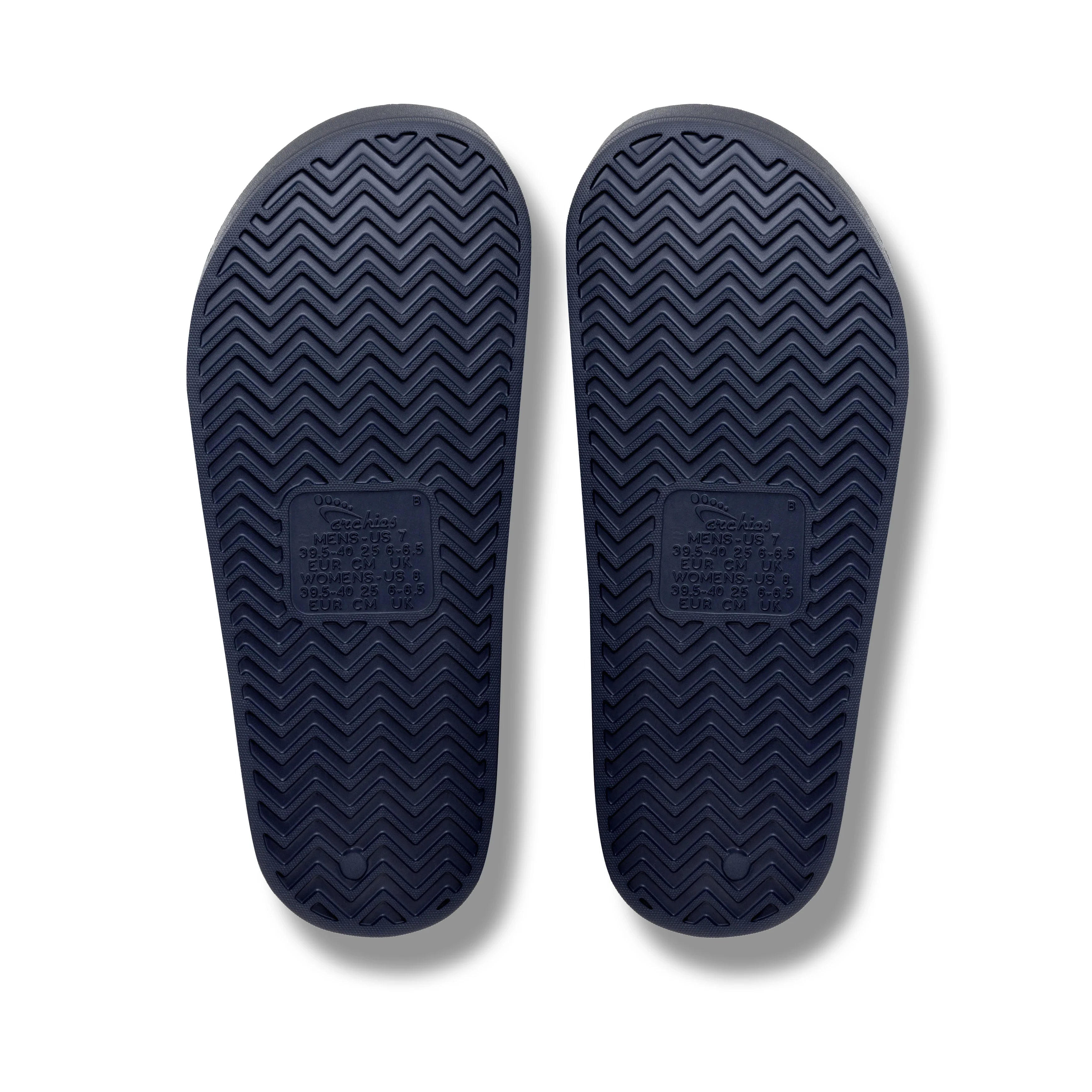 Arch Support Slides - Classic - Navy - Lightweight Arch Support Sandals