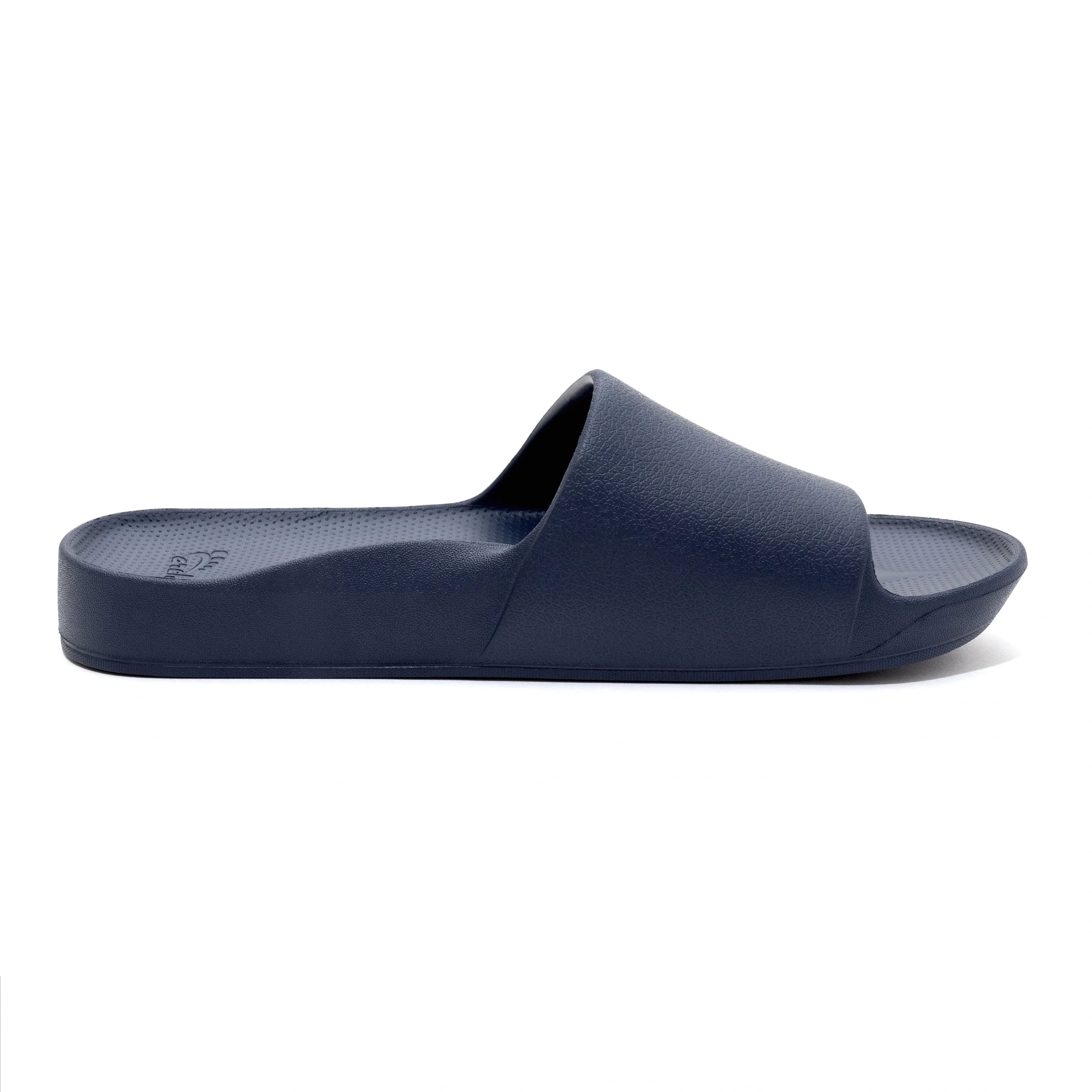 Arch Support Slides - Classic - Navy - Lightweight Arch Support Sandals