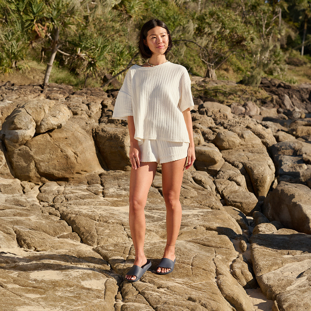 Arch Support Slides - Classic - Navy - Lightweight Arch Support Sandals